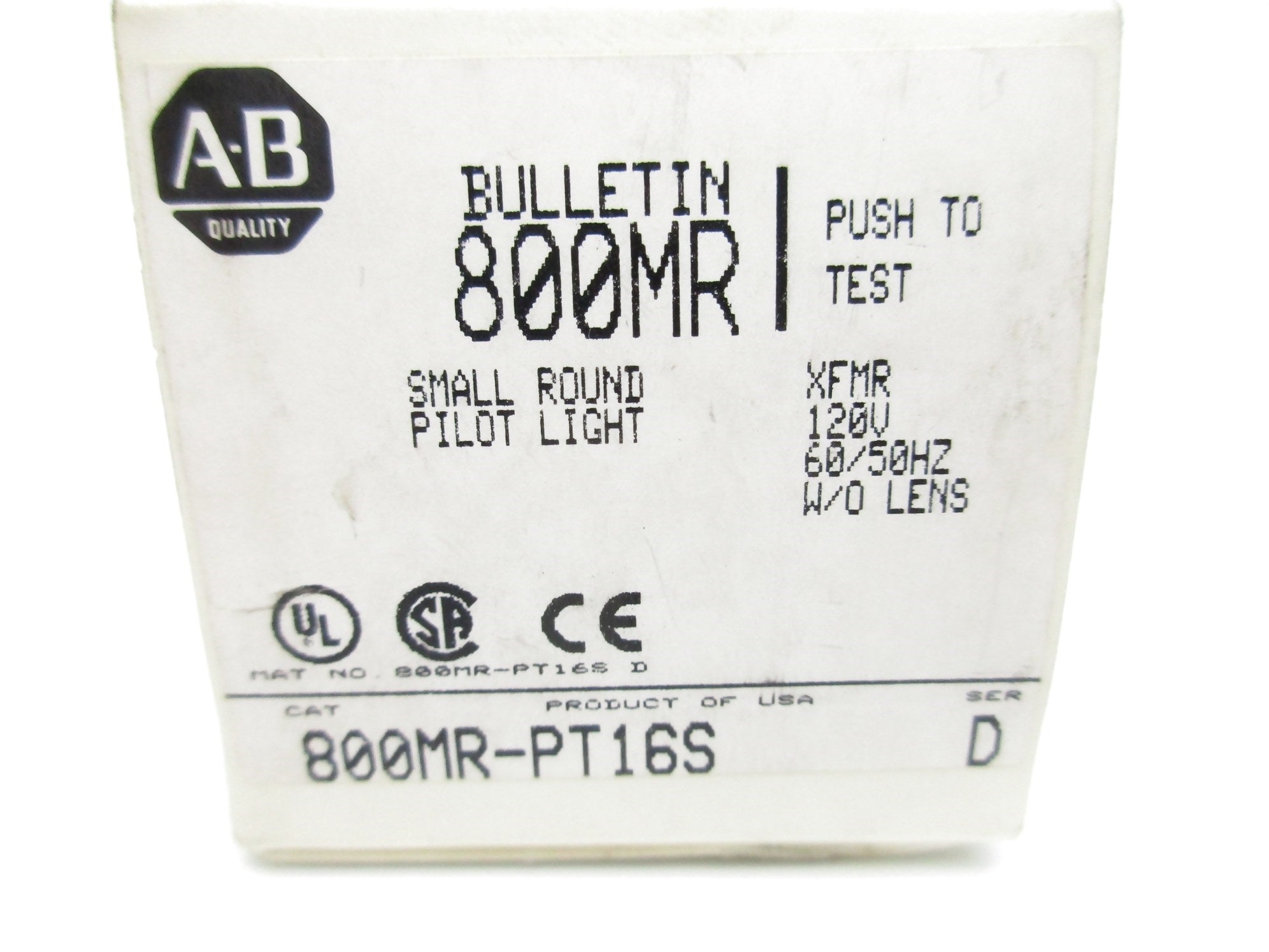 INDUSTRIAL SPARE PART 800MR-PT16S SER. D (WH) NSMP