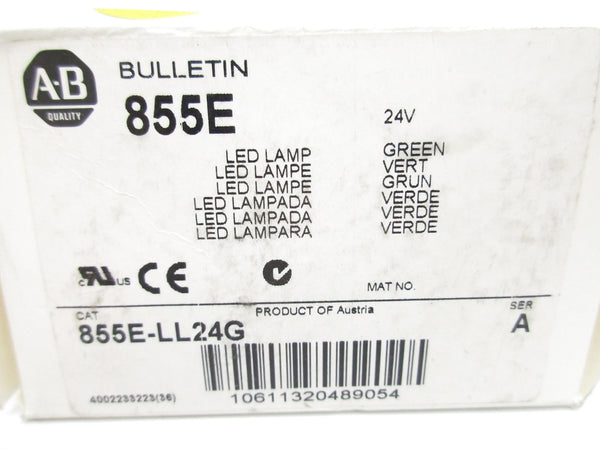 ALLEN BRADLEY 855E-LL24G SER. A 24V (WH) NSMP