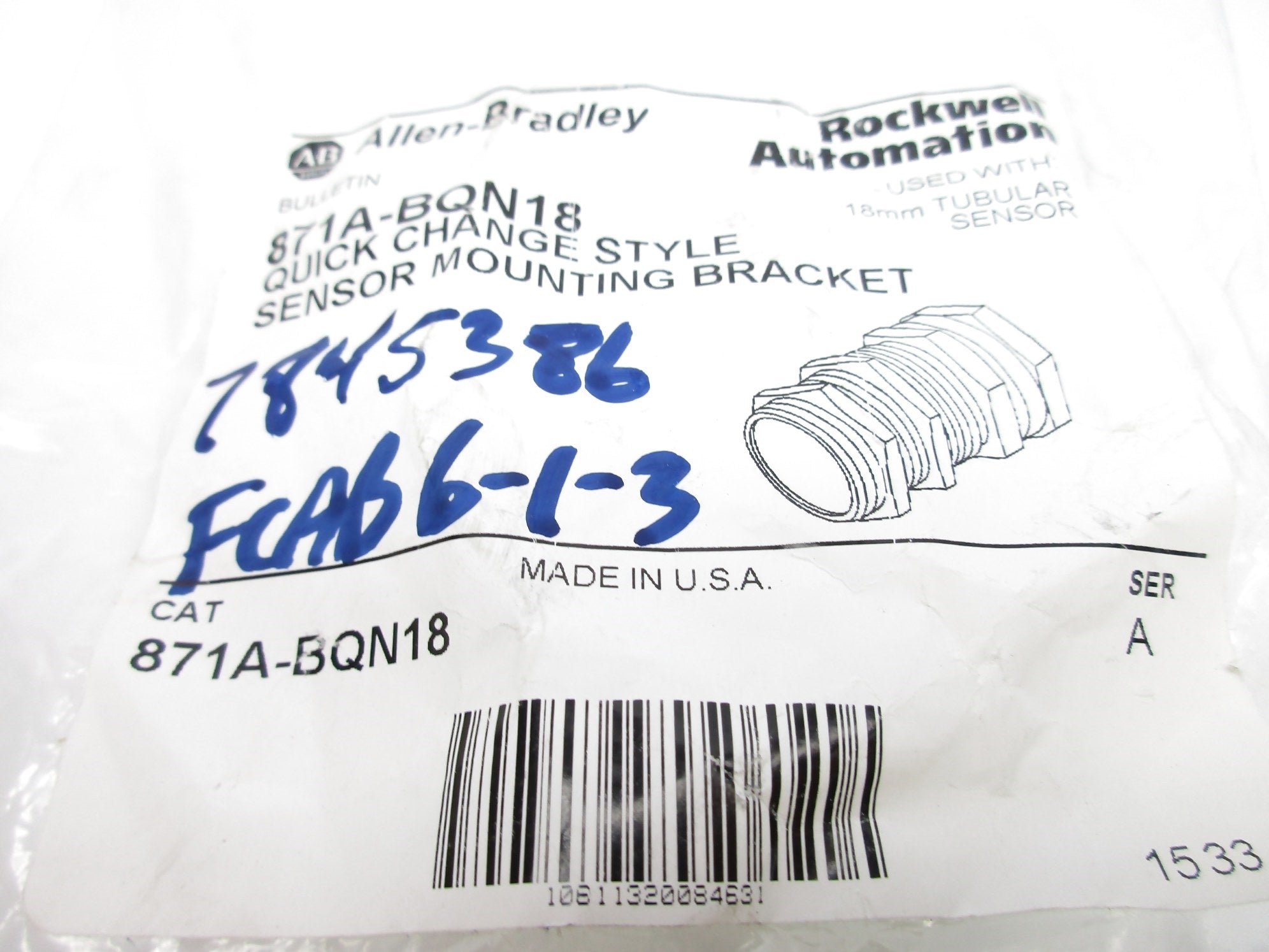 INDUSTRIAL SPARE PART 871A-BQN18 SER. A NSMP