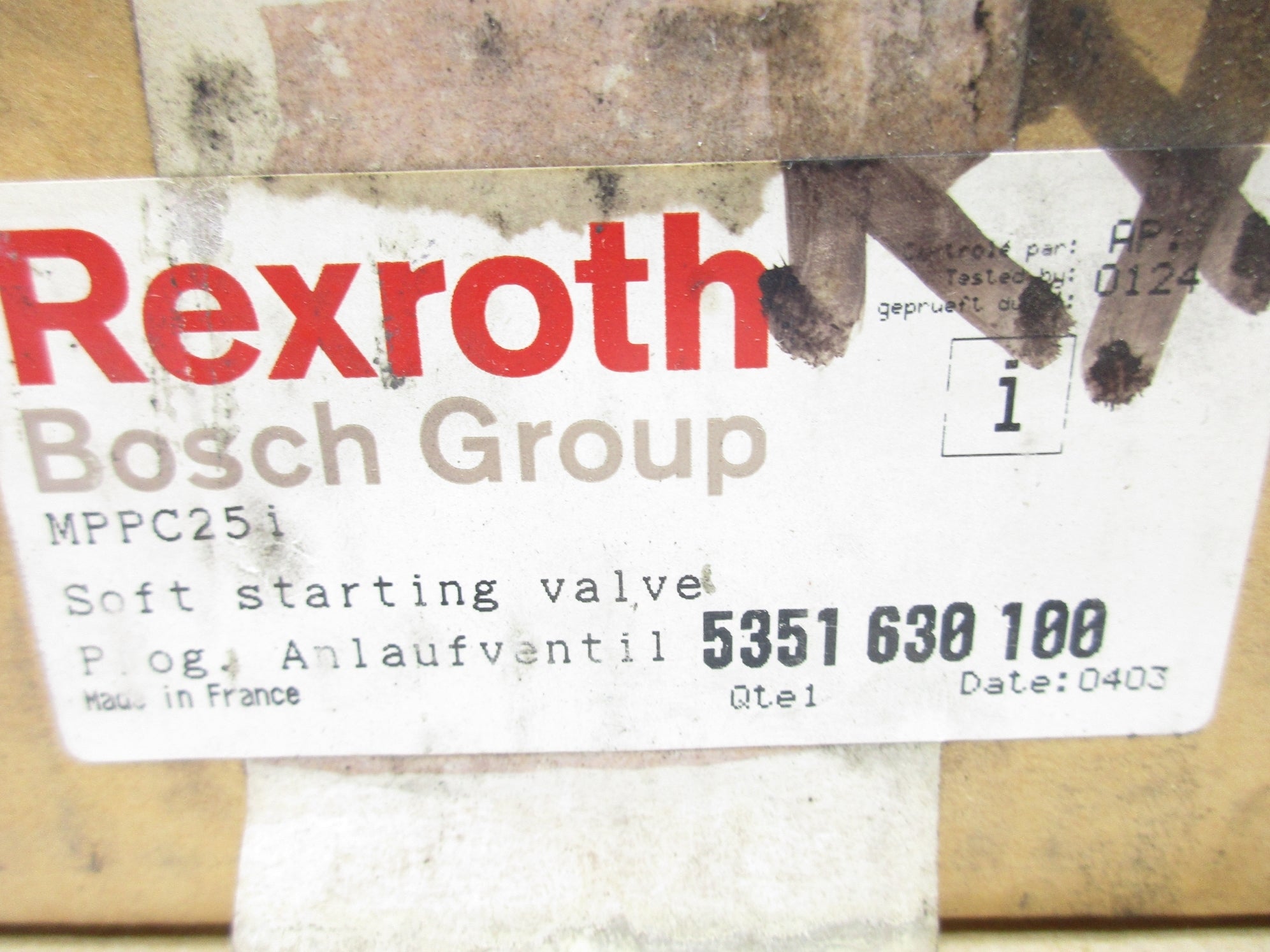 REXROTH 5351630100 MPPC25I NSMP