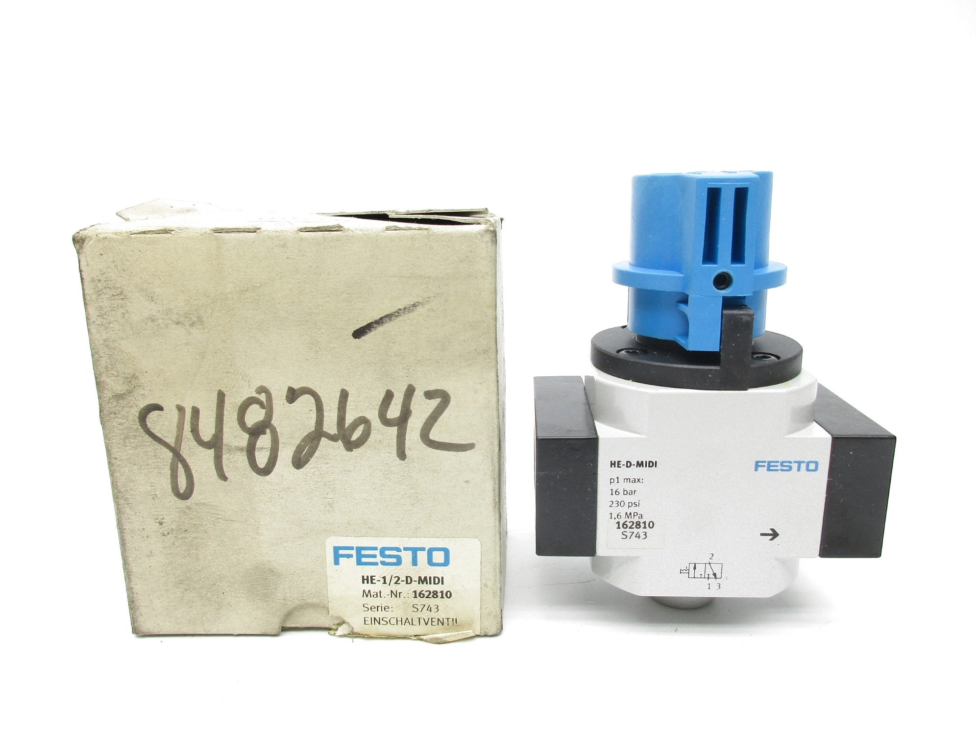 FESTO HE-1/2-D-MIDI 162810 230PSI NSMP