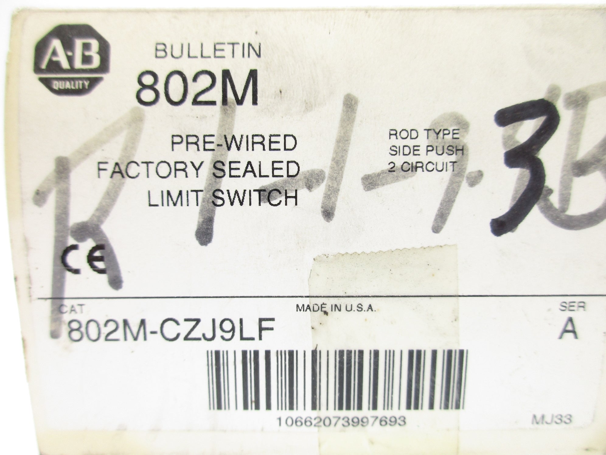 INDUSTRIAL SPARE PART 802M-CZJ9LF SER. A (WH) NSMP