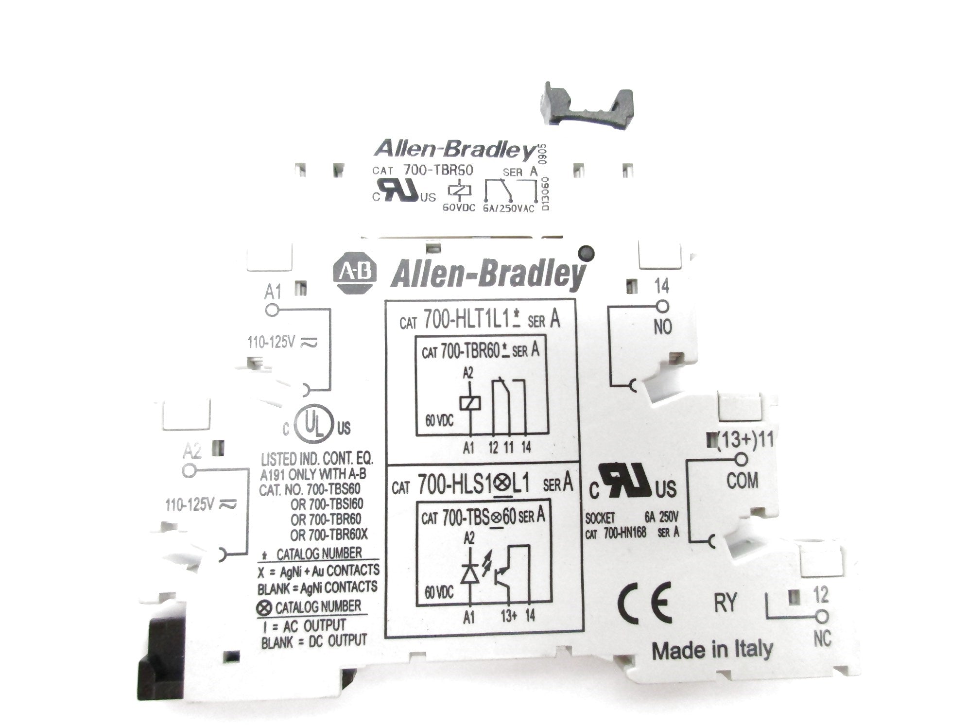 ALLEN BRADLEY 700-HLT1L1 SER. A 60VDC 6A NSNP