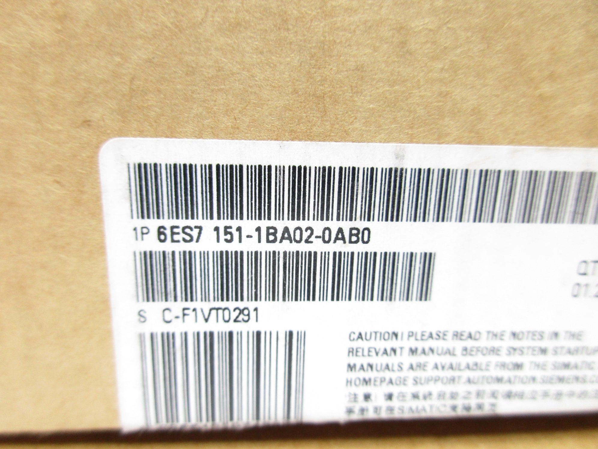 SIEMENS 6ES7151-1BA02-0AB0 24VDC NSMP