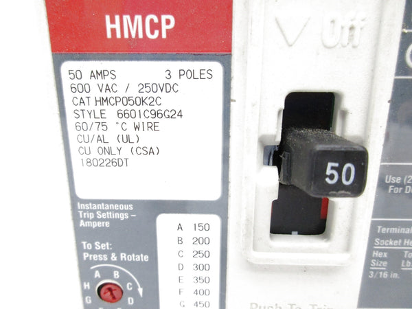 EATON HMCP050K2C 600VAC 50A (GREY) NSNP
