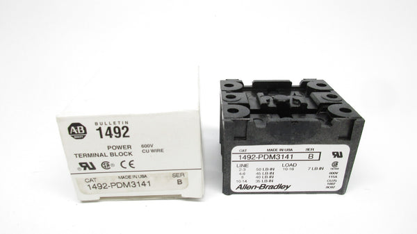 ALLEN BRADLEY 1492-PDM3141 SER. B 600V 115A (WH) NSMP