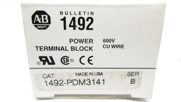 ALLEN BRADLEY 1492-PDM3141 SER. B 600V 115A (WH) NSMP