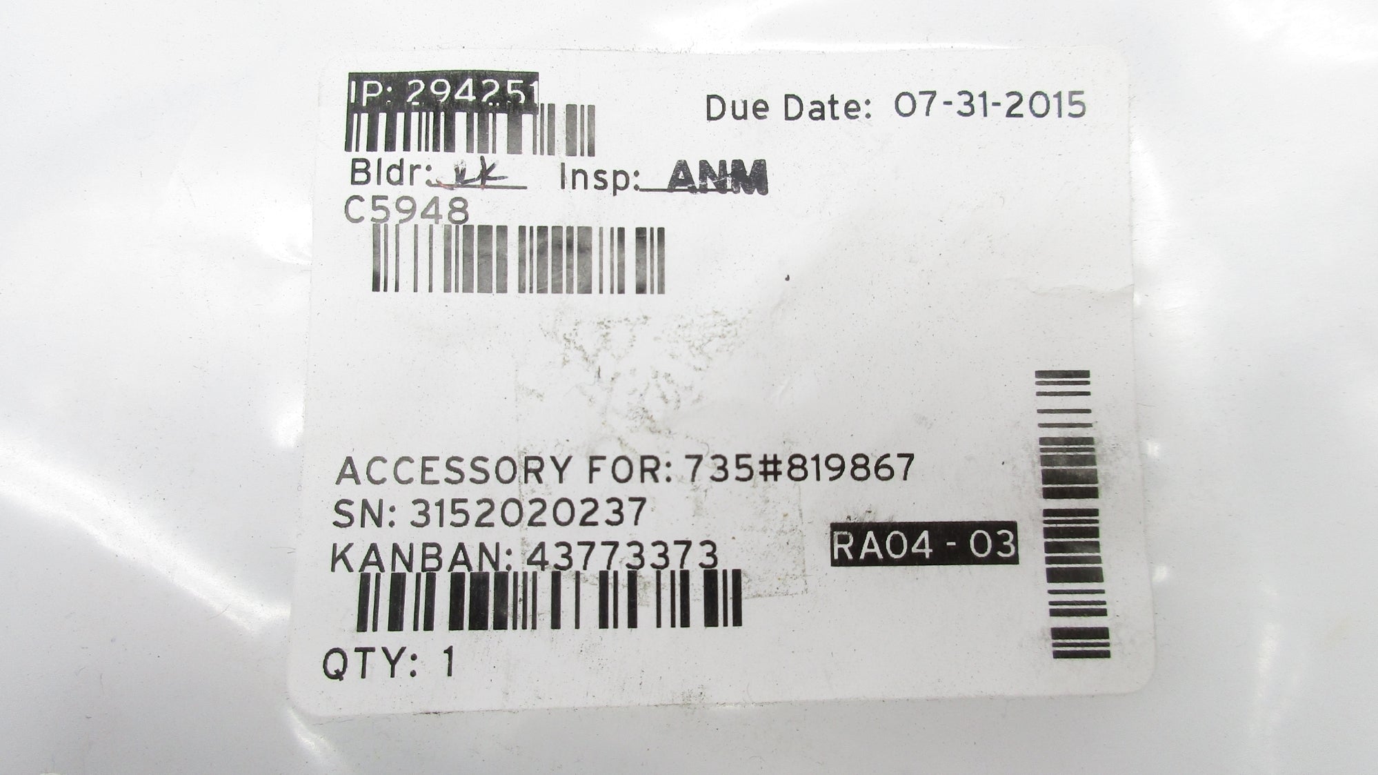 CONNECTOR CABLE C5948 NSMP