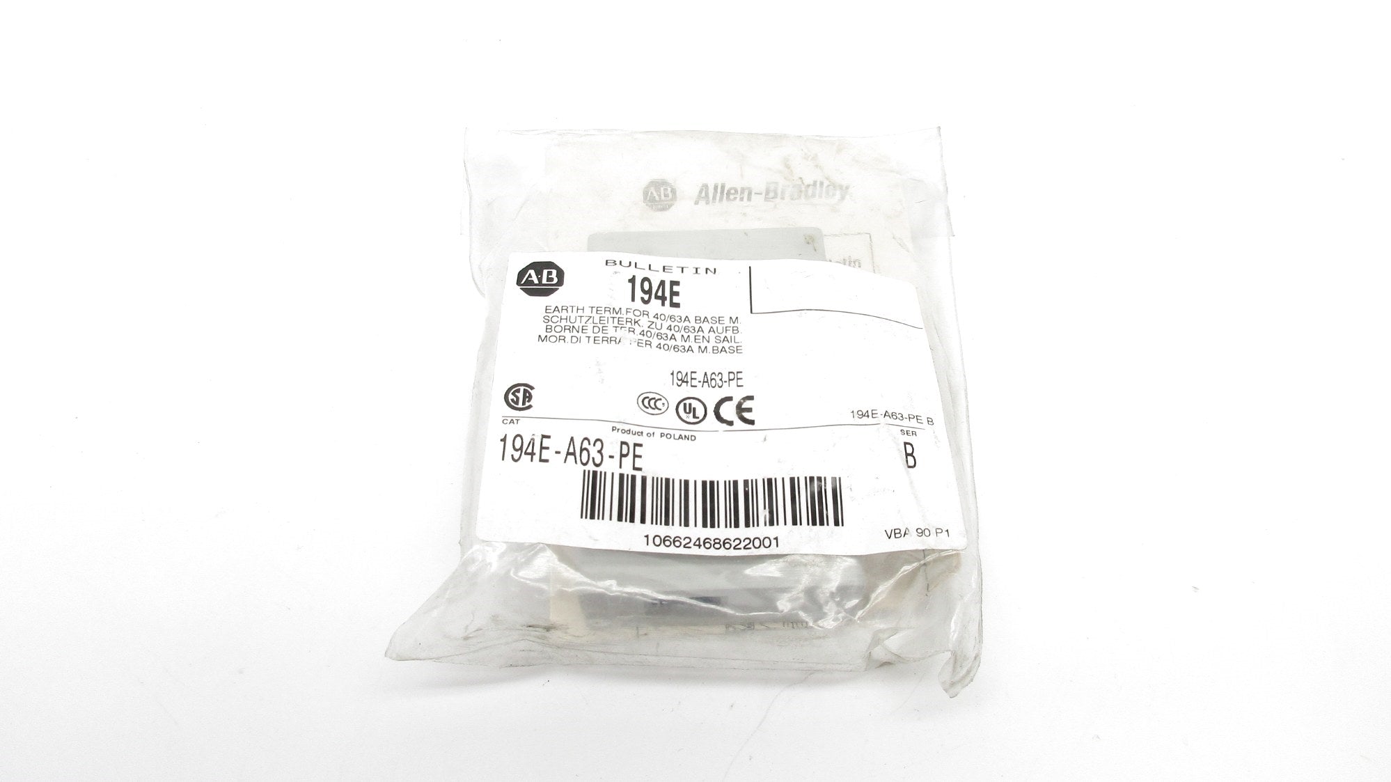 INDUSTRIAL SPARE PART 194E-A63-PE SER. B 690V 63A NSMP