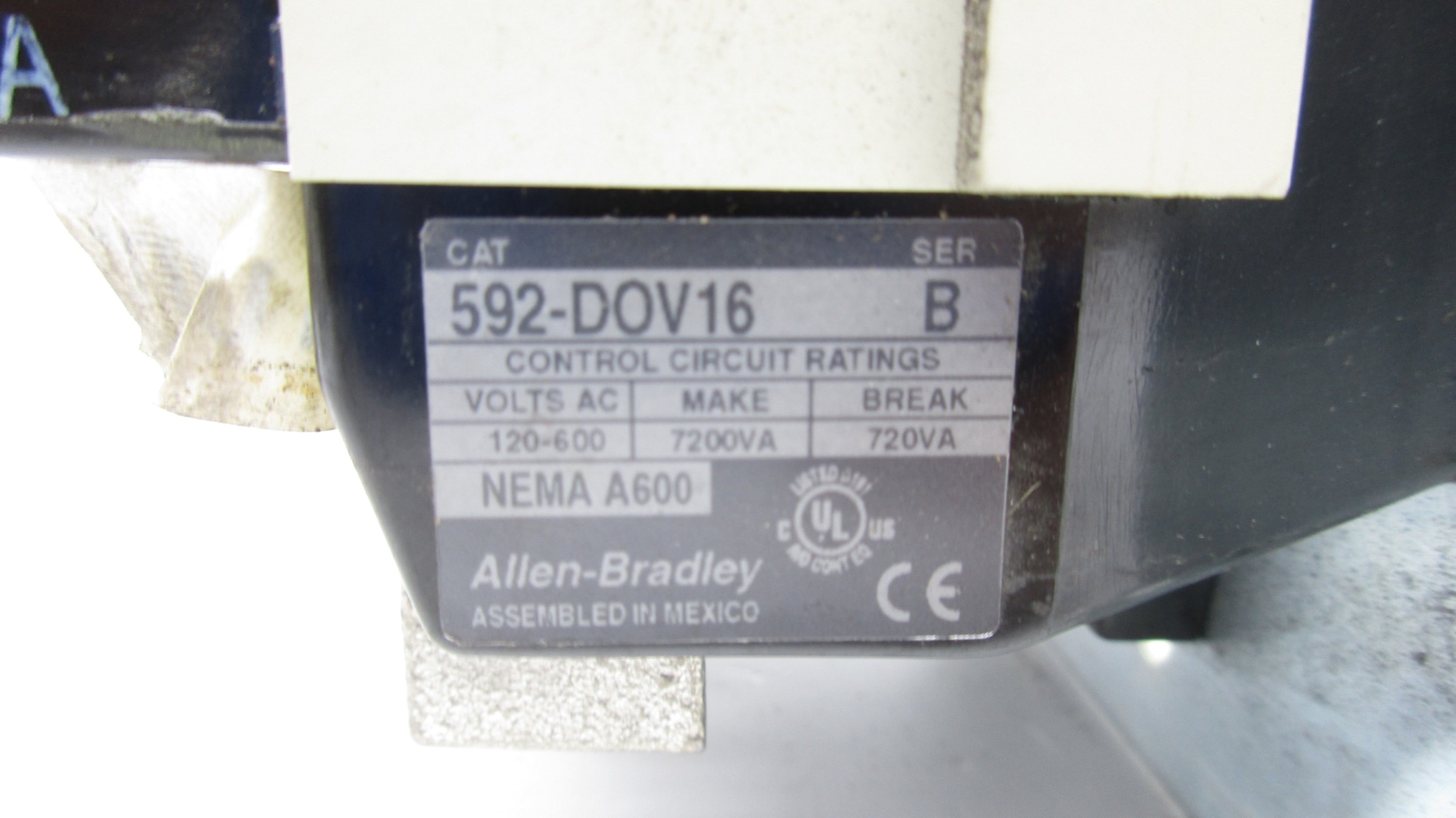 ALLEN BRADLEY 592-DOV16 SER. B 120-600VAC NSNP