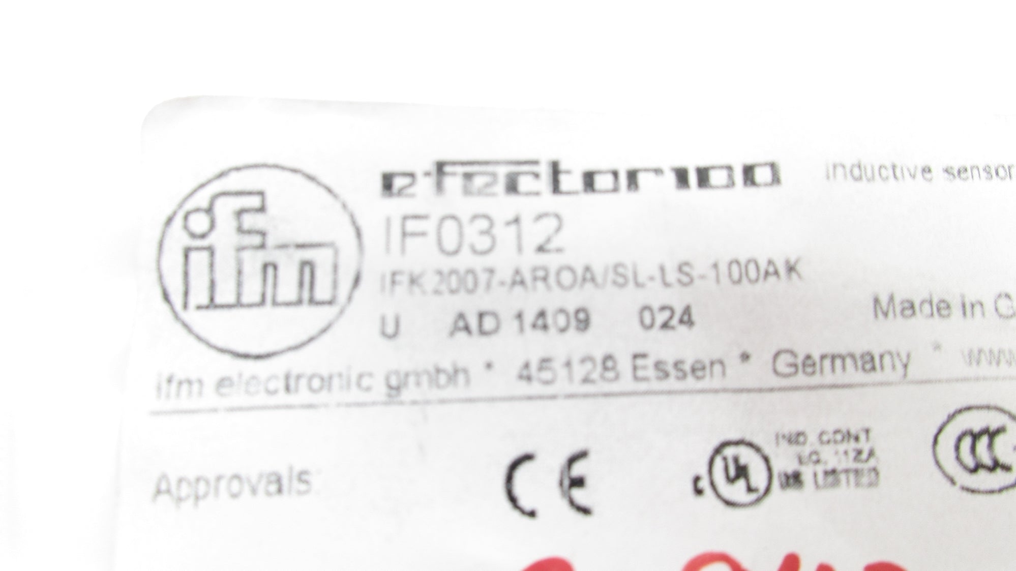 IFM EFECTOR IF0312 NSMP