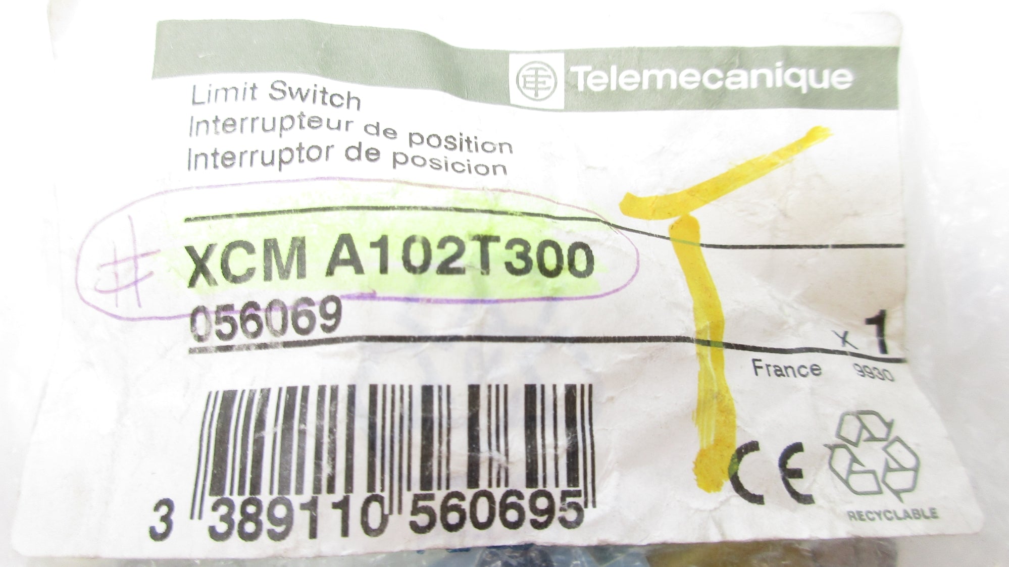 TELEMECANIQUE XCMA102T300 NSMP