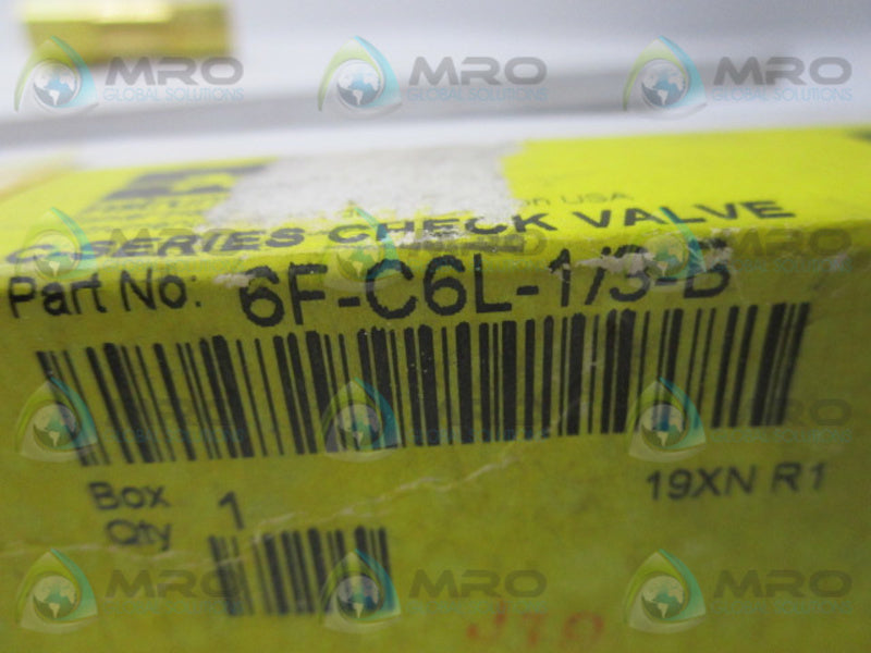 PARKER 6F-C6L-1/3-B SER. C  NSMP