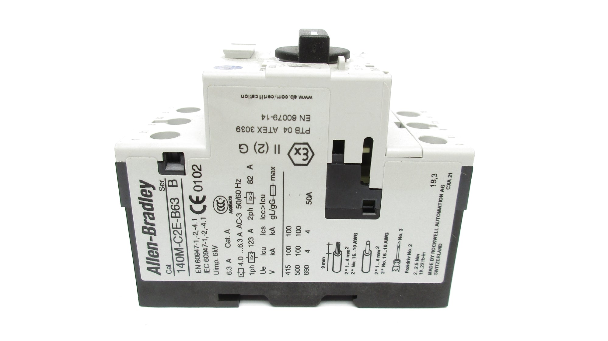 ALLEN BRADLEY 140M-C2E-B63 SER. B 690V 4.0-6.3A NSNP