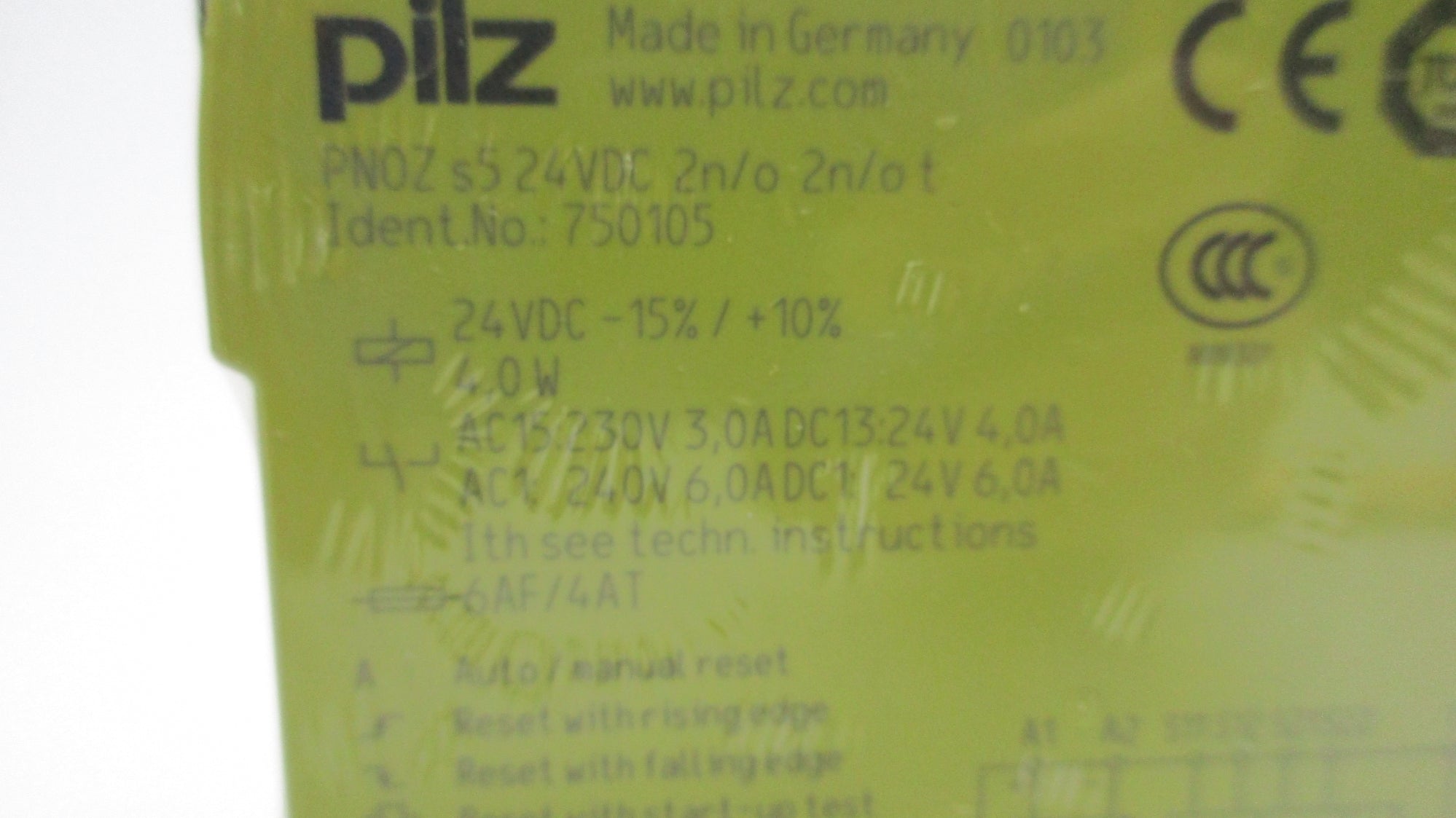 PILZ PN0ZS524VDC2N/O2N/OT 24VDC NSMP