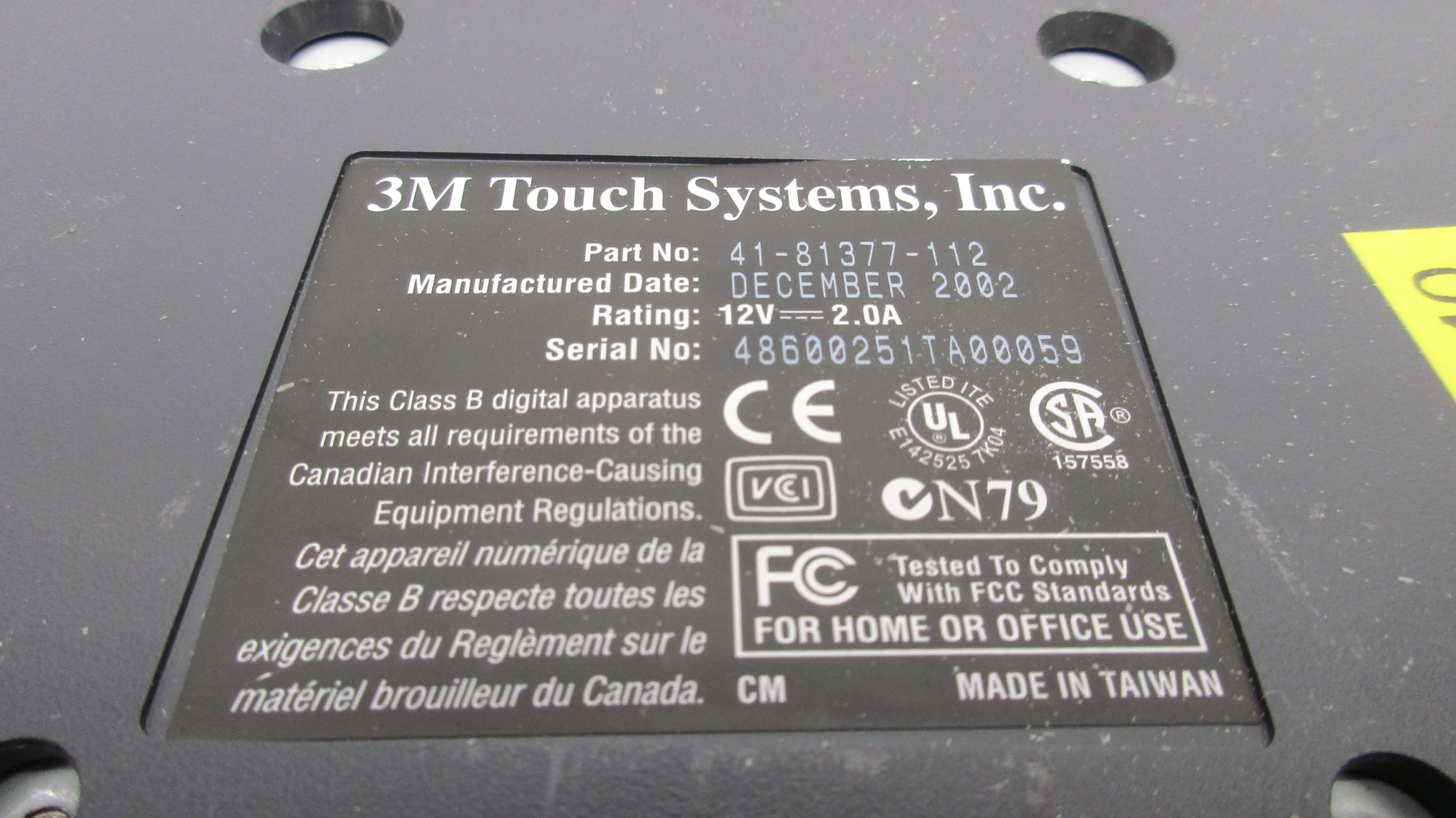 TOUCH SYSTEMS 41-81377-112 REMAN