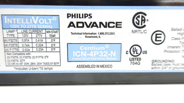 PHILIPS ADVANCE ICN-4P32-N 120-277V NSNP
