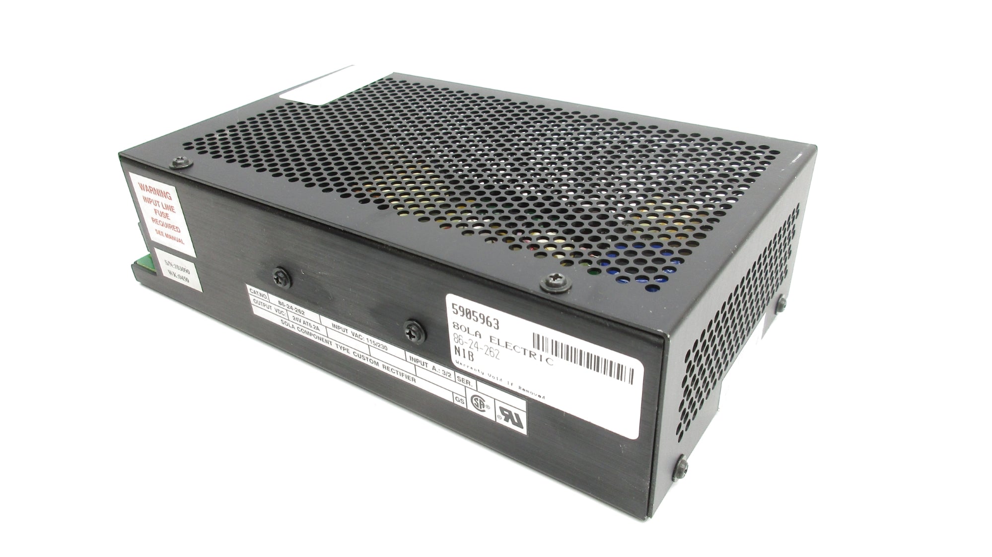 SOLA ELECTRIC 86-24-262 115/230VAC 3/2A NSNP