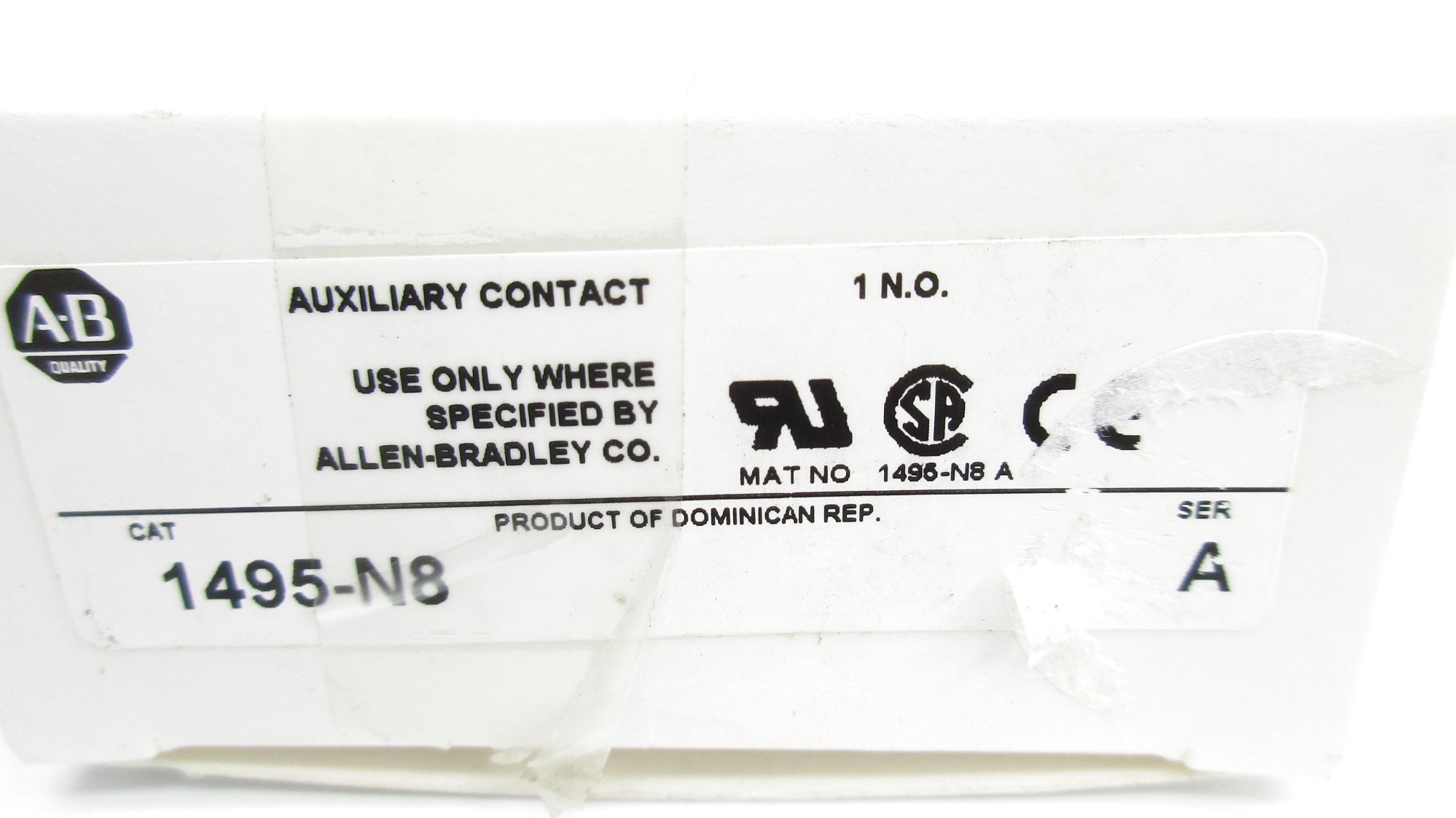 ALLEN BRADLEY 1495-N8 SER. A 600V (WH) NSMP