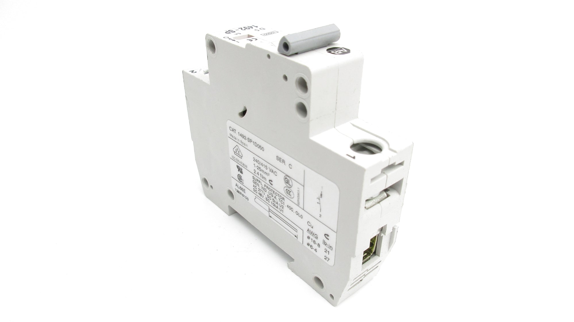 INDUSTRIAL SPARE PART 1492-SP1D050 SER. C 240/415VAC 5A NSNP