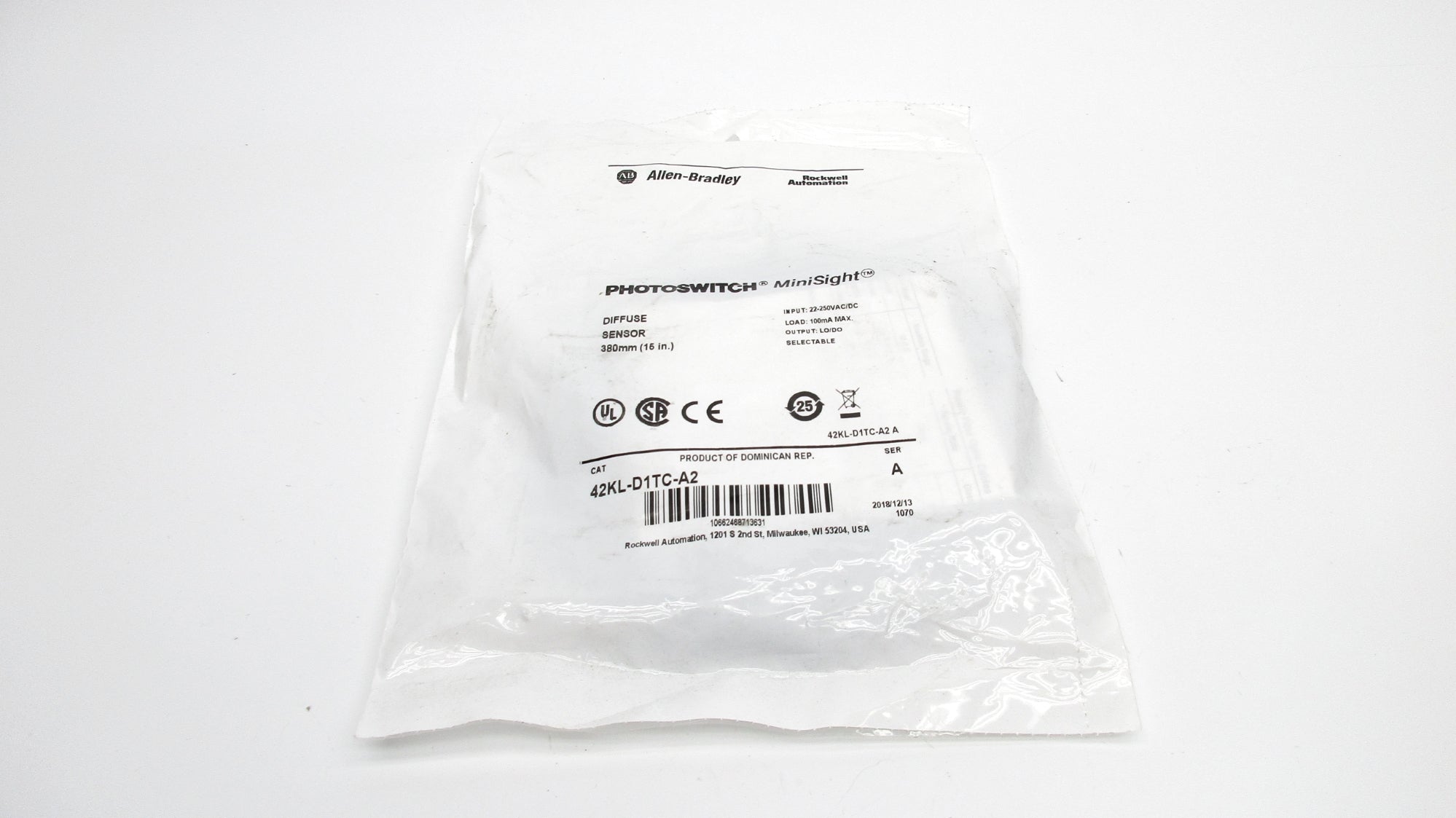 ALLEN BRADLEY 42KL-D1TC-A2 SER. A NSMP