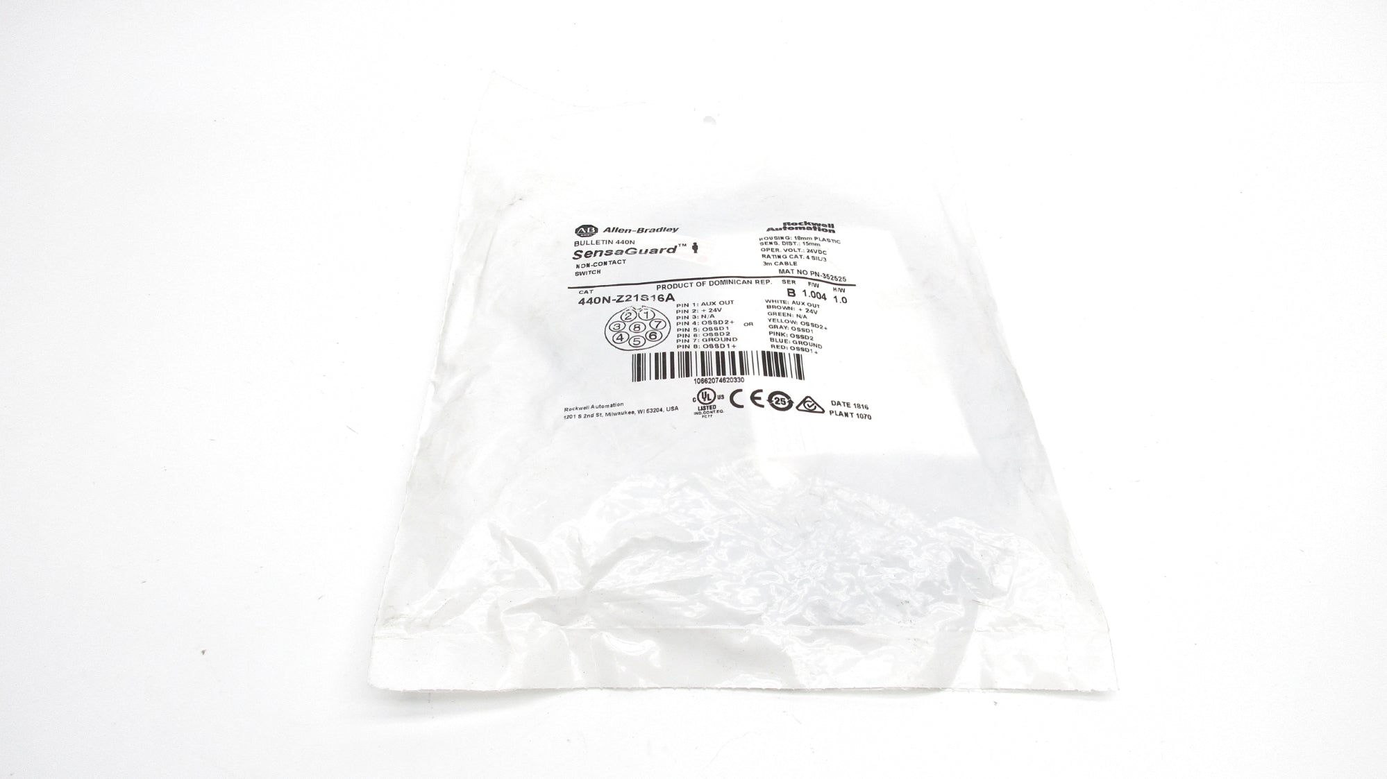 INDUSTRIAL SPARE PART 440N-Z21S16A SER. B F/W 1.004 24VDC NSMP