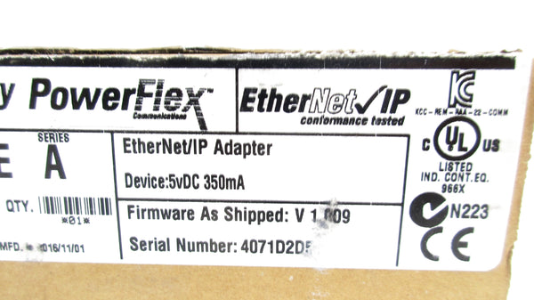 ALLEN BRADLEY 22-COMM-E SER. A F/W 1.009 NSMP