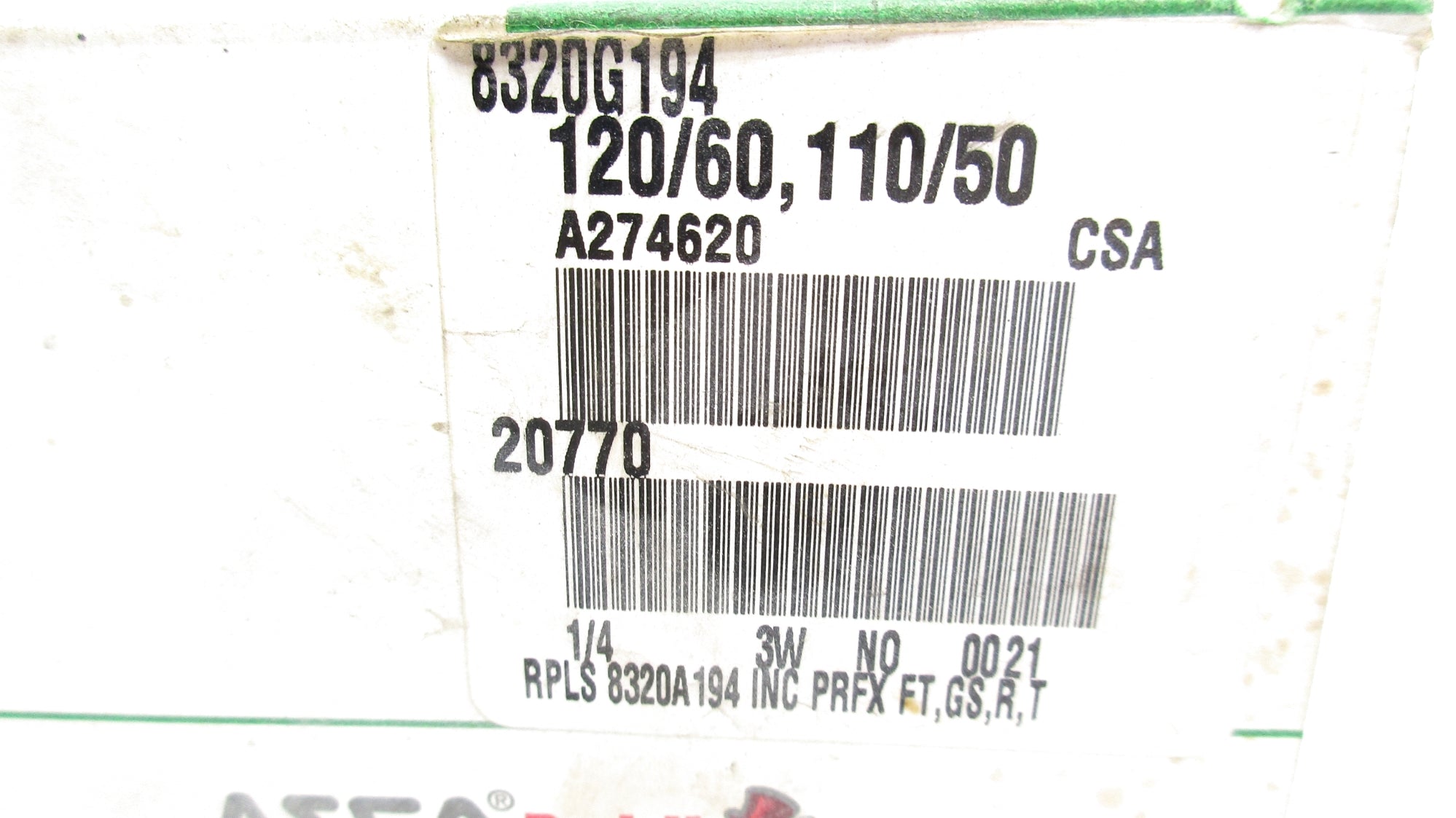 ASCO 8320G194 110/120V 140-150PSI 1/4" NSMP
