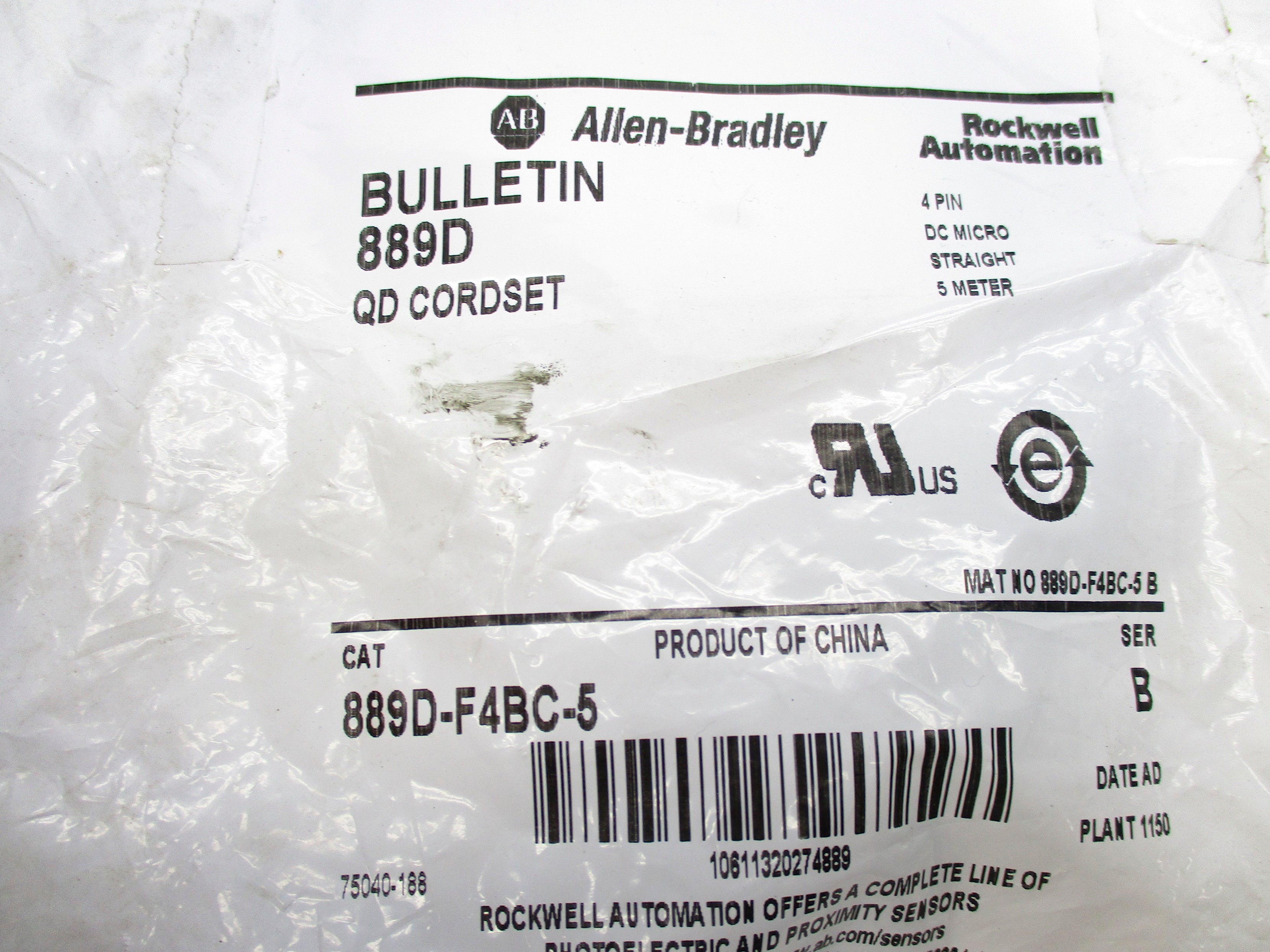 ALLEN BRADLEY 889D-F4BC-5 SER. B NSMP