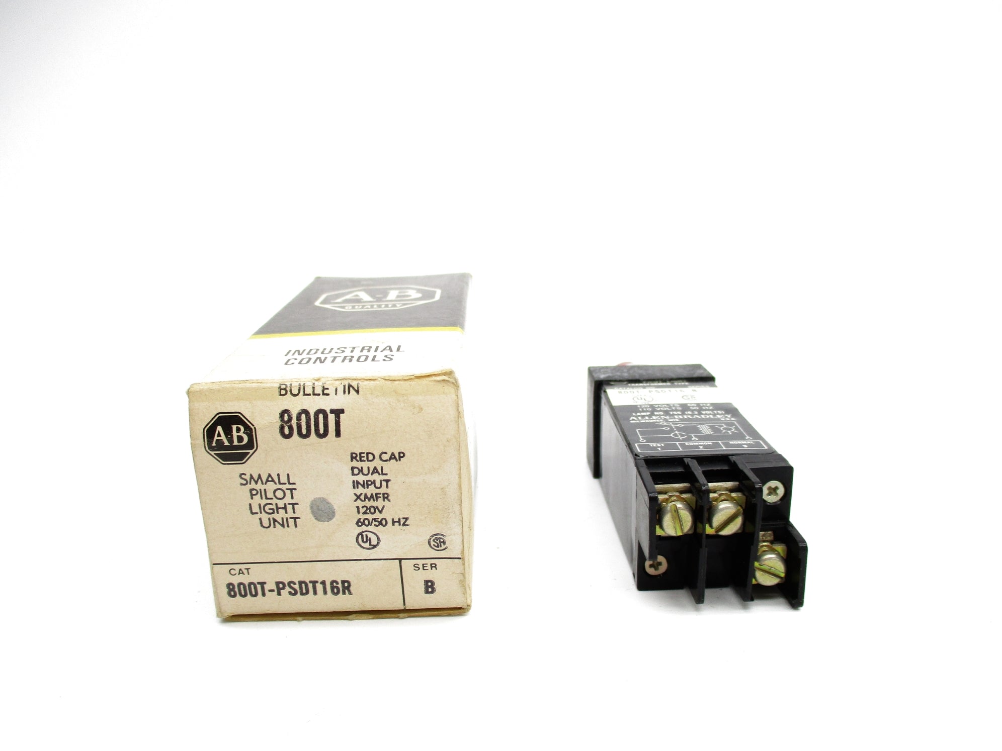ALLEN BRADLEY 800T-PSDT16R SER. B (BK/YL) NSMP