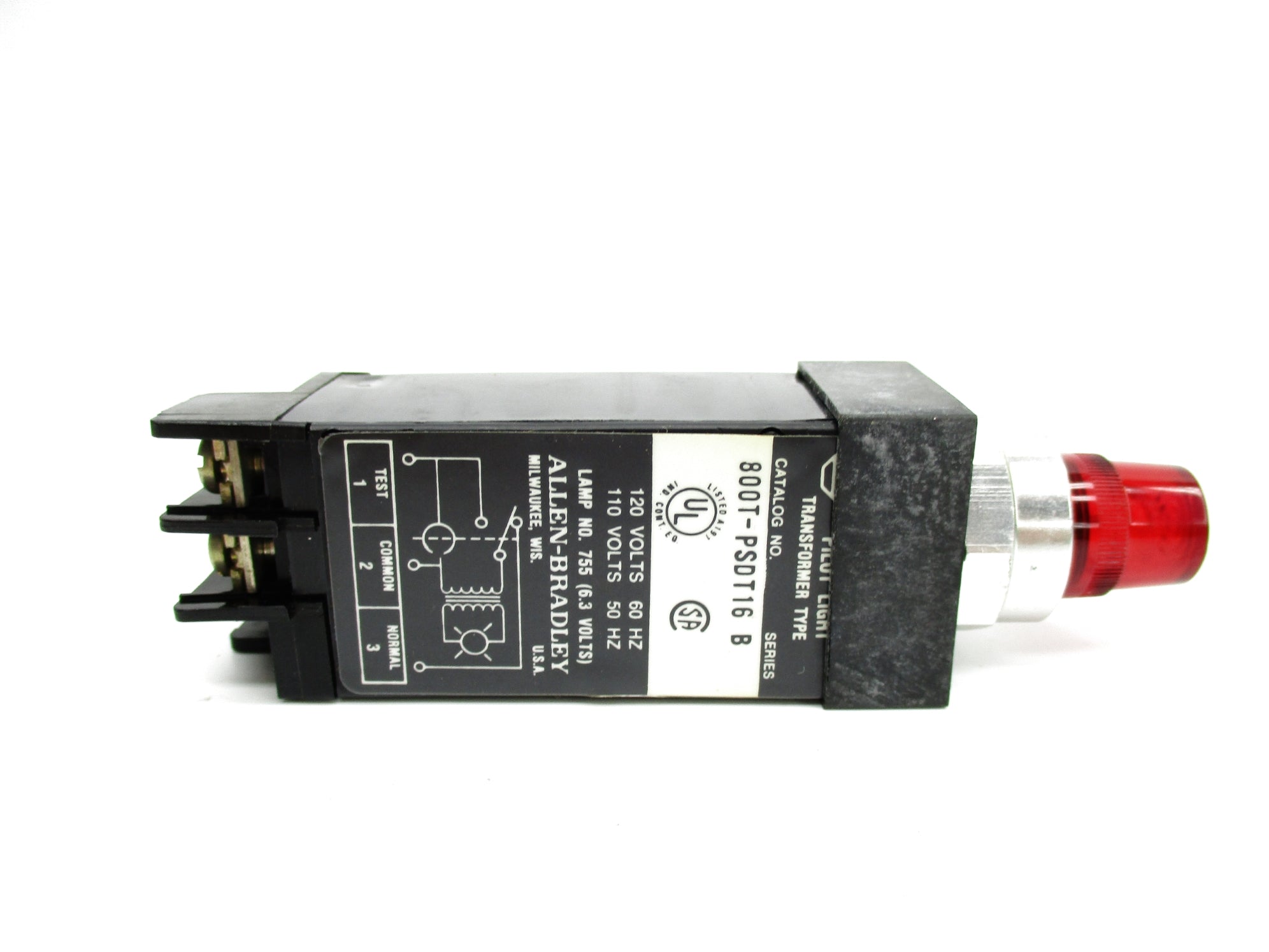 ALLEN BRADLEY 800T-PSDT16R SER. B (BK/YL) NSMP