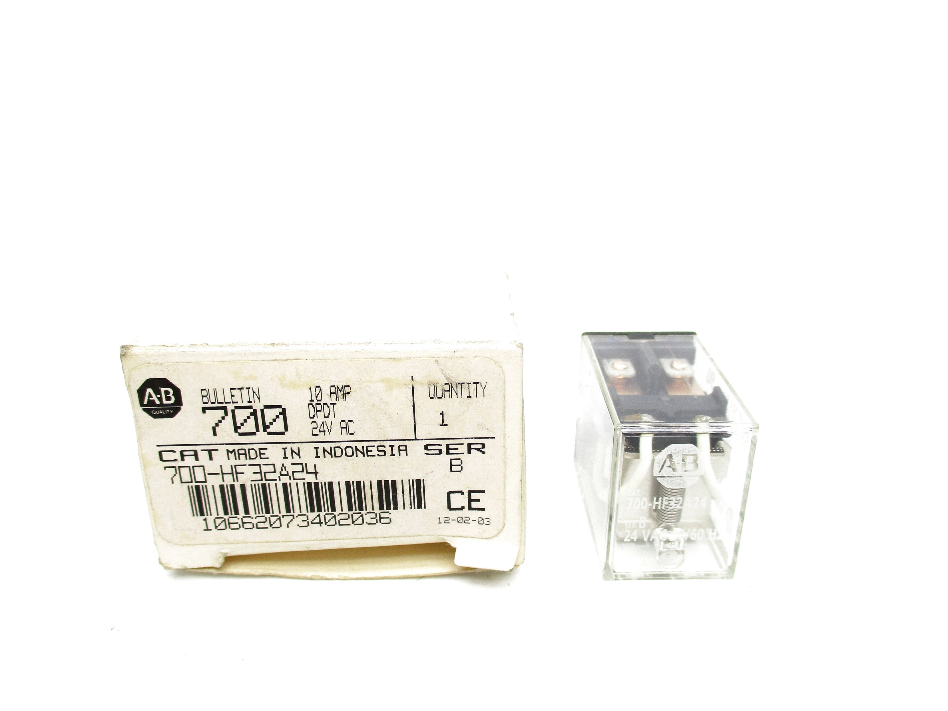 ALLEN BRADLEY 700-HF32A24 SER. B 24VAC 10A (WH) NSMP