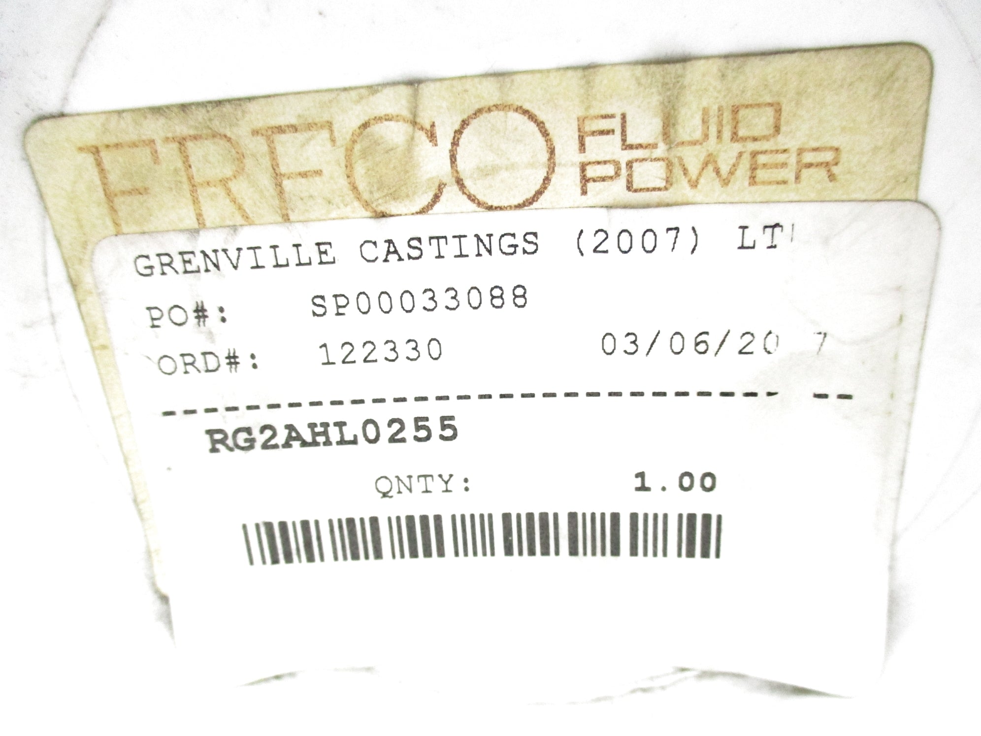 FRECO FLUID POWER RG2AHL0255 NSMP