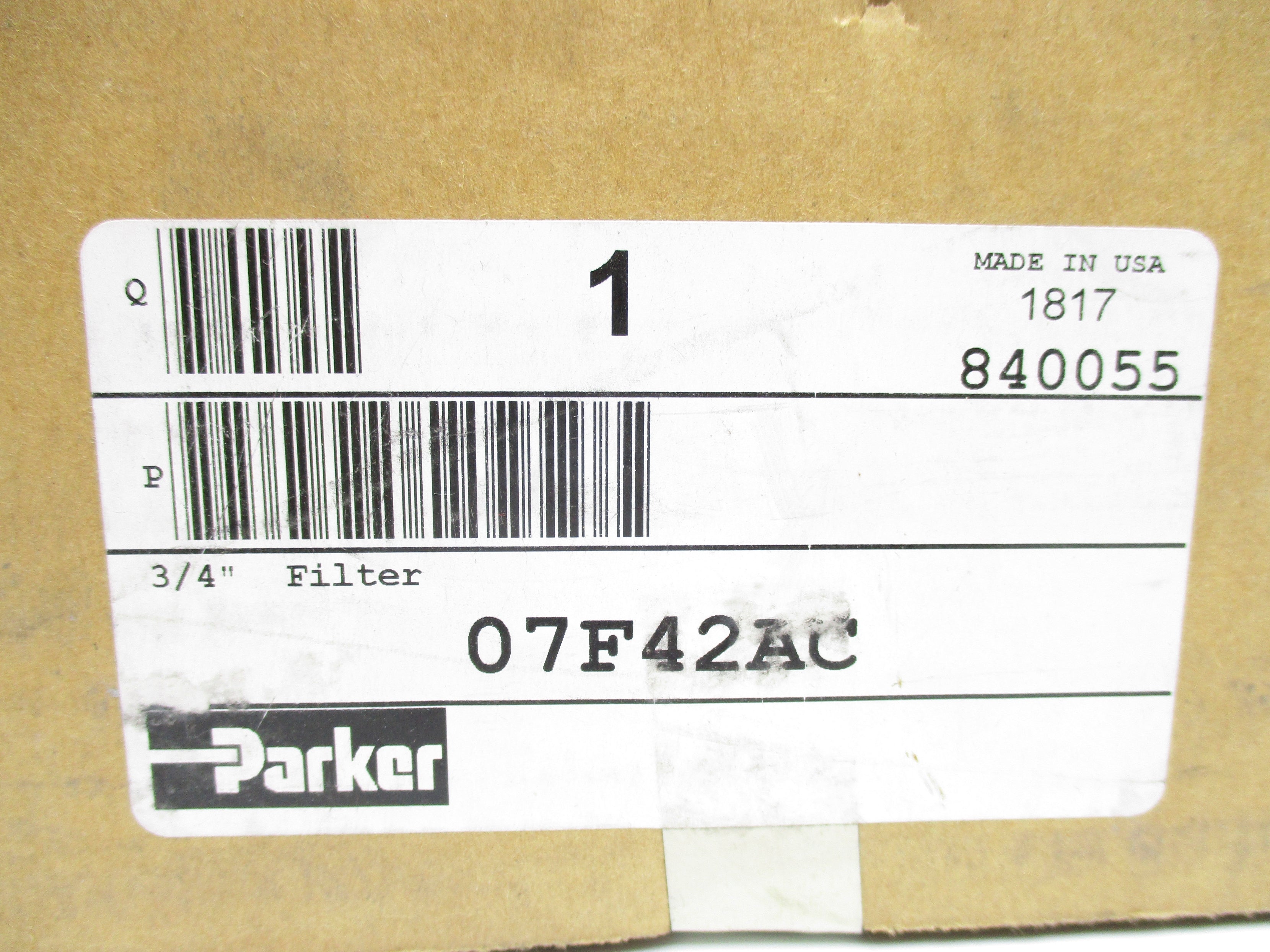 PARKER 07F42AC 3/4" NSFS