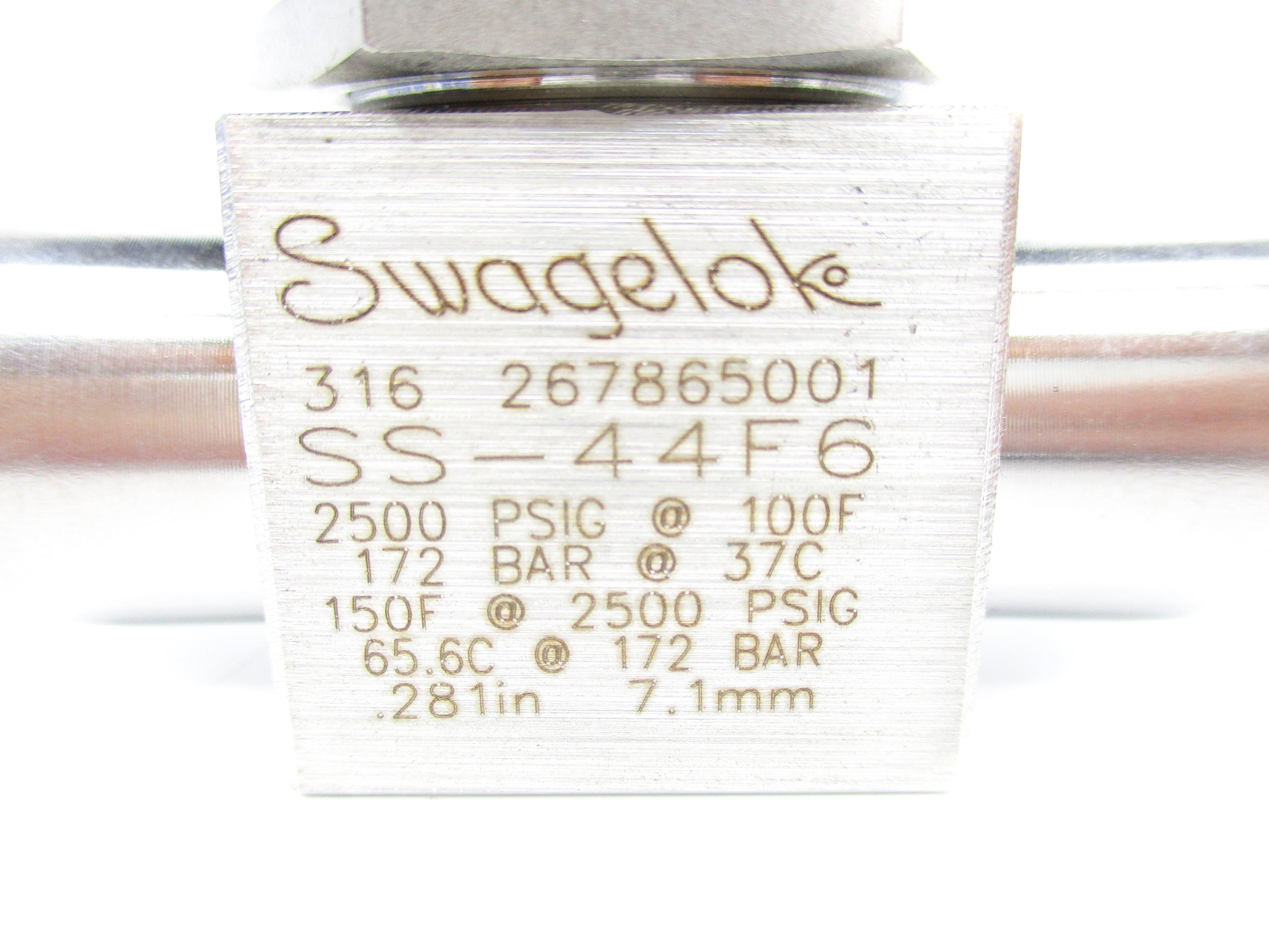 SWAGELOK SS-44F6 2500PSI NSMP