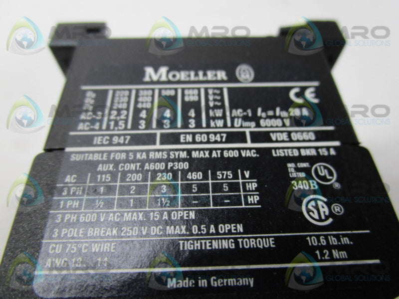 KLOCKNER MOELLER DILEM-10 CONTACTOR 230-240V  NSMP