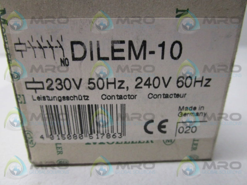 KLOCKNER MOELLER DILEM-10 CONTACTOR 230-240V  NSMP