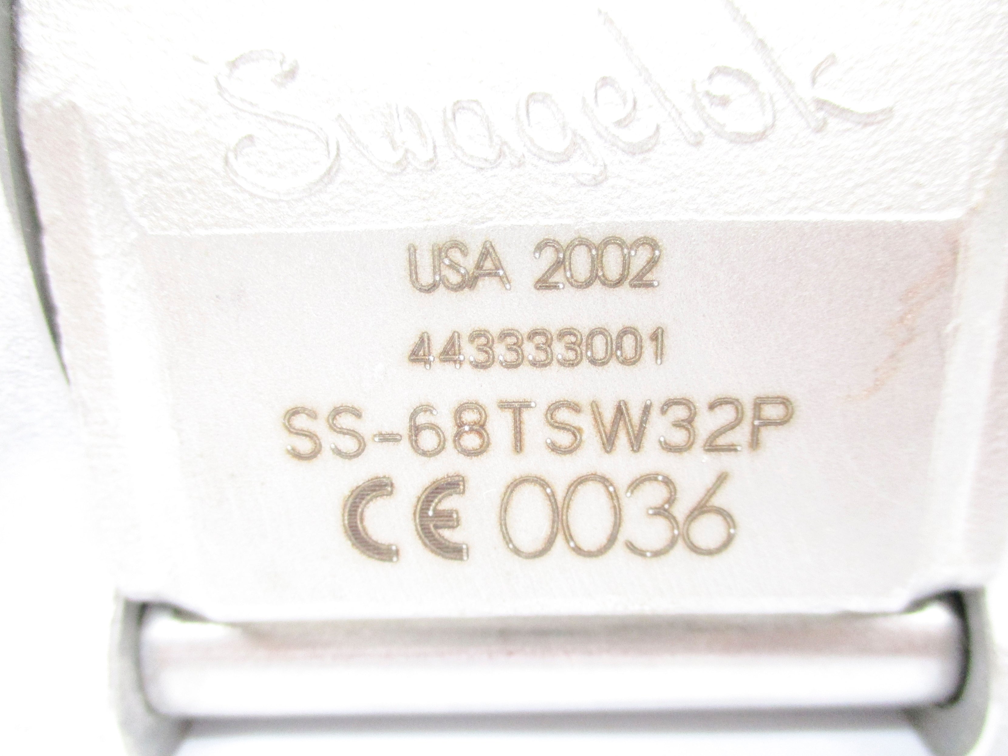 SWAGELOK SS-68TSW32P 1500PSI NSNP