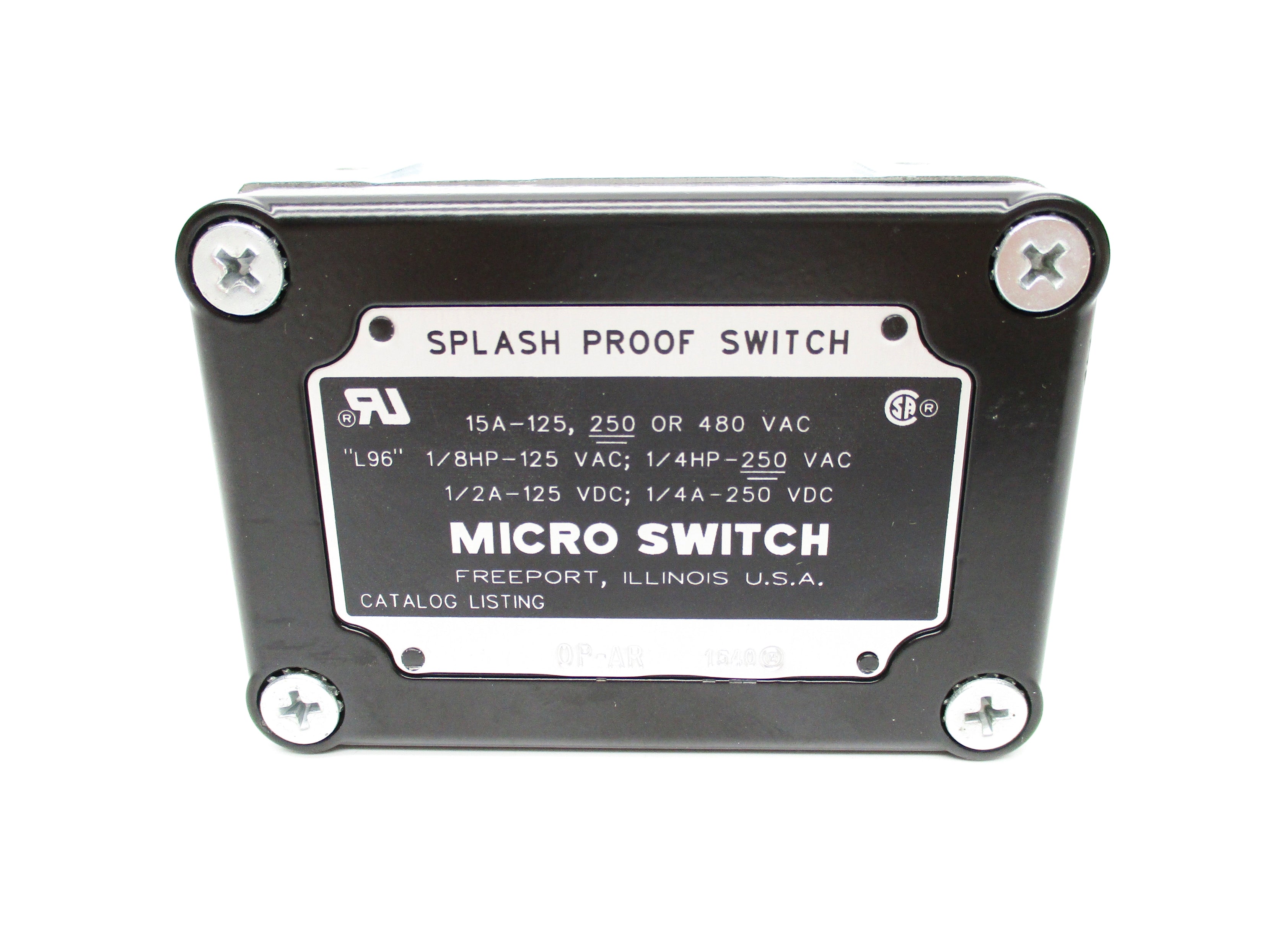 MICRO SWITCH OP-AR 480VAC 15A NSNP