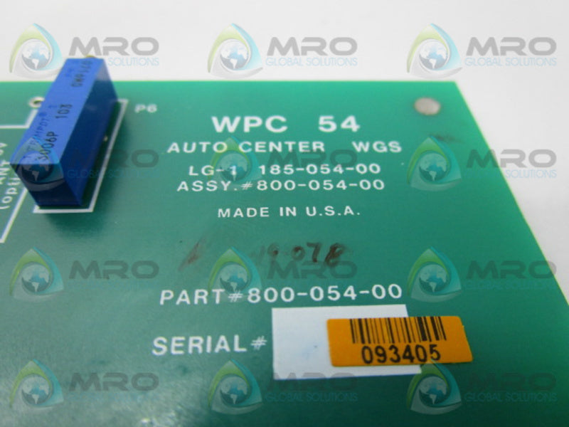 WEB PRINTING 800-054-00  NSMP