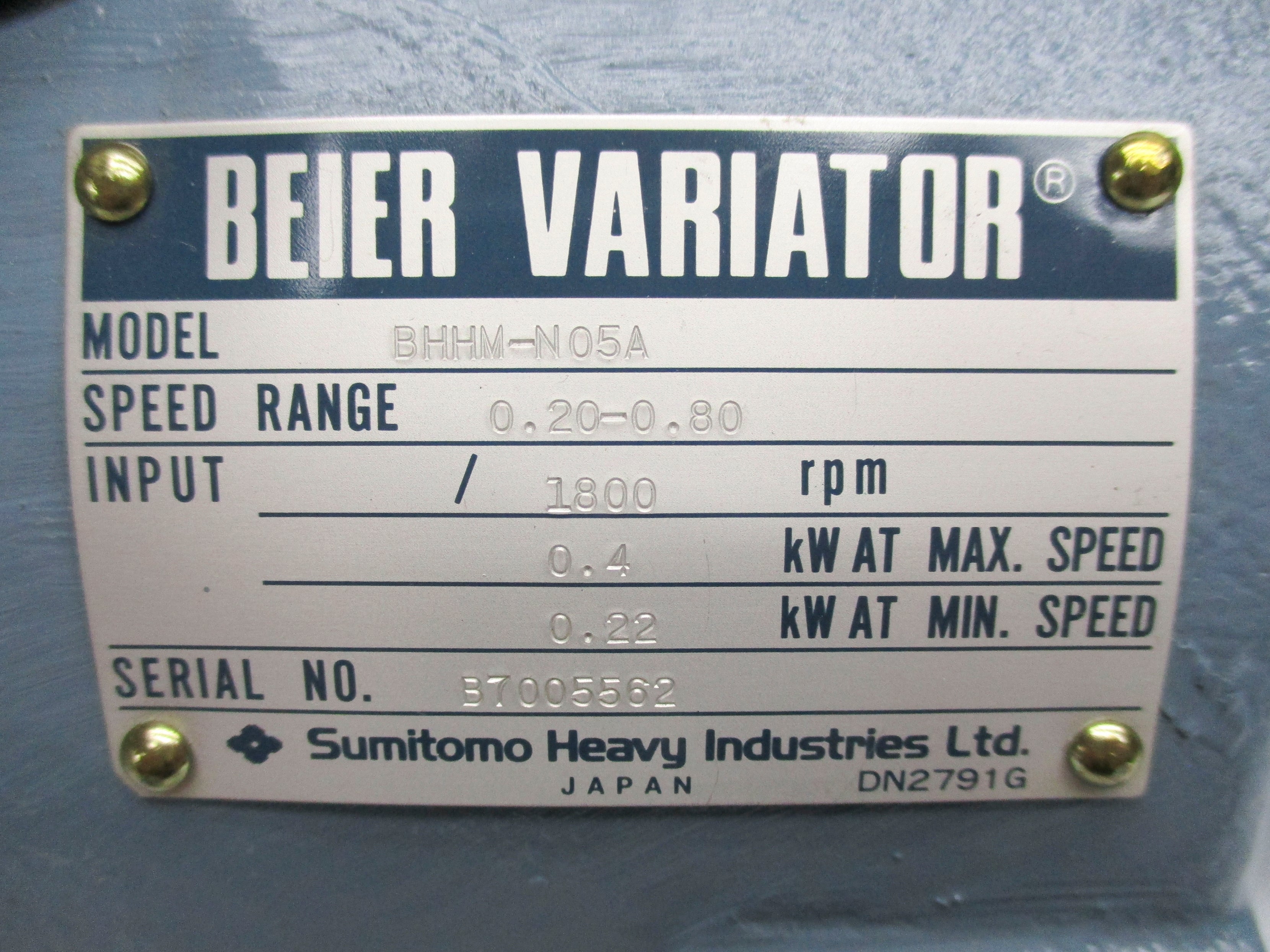 SUMITOMO BHHM-N05A NSNP