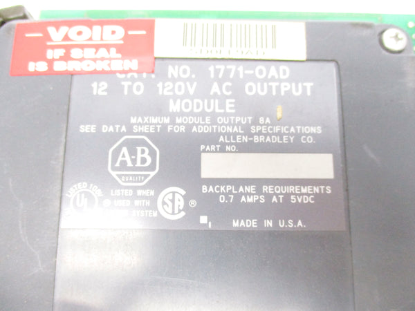 ALLEN BRADLEY 1771-OAD 12-120VAC UNMP
