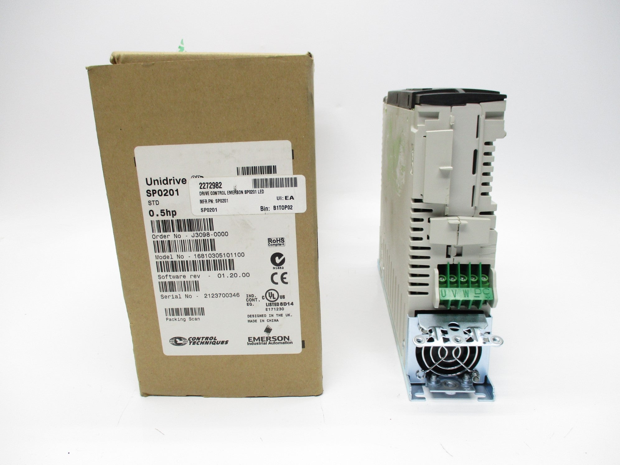 CONTROL TECHNIQUES SP0201 16810305101100 200-240V 5.0/3.2A NSMP
