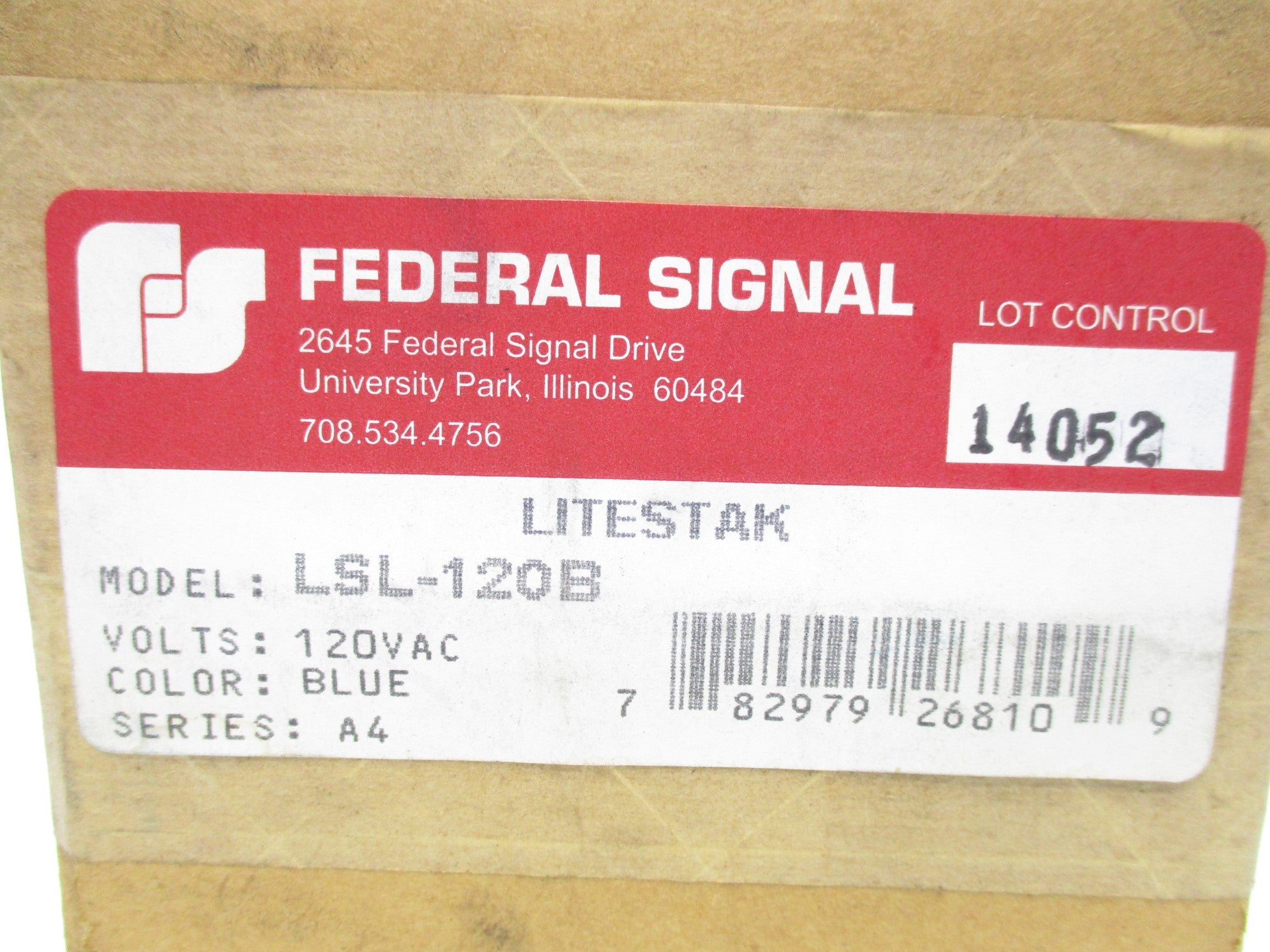 INDUSTRIAL SPARE PART LSL-120B SER. A4 120VAC NSFS