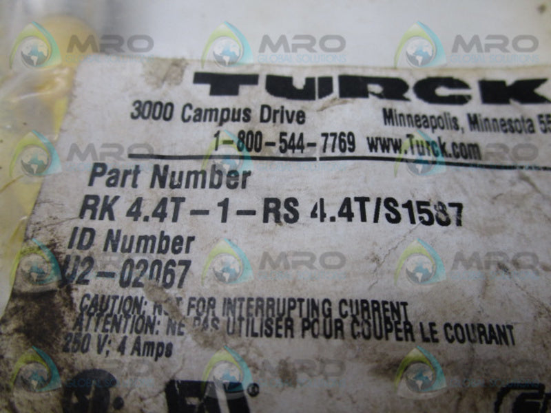 TURCK RK 4.4T-1-RS 4.4T/S1587   NSMP