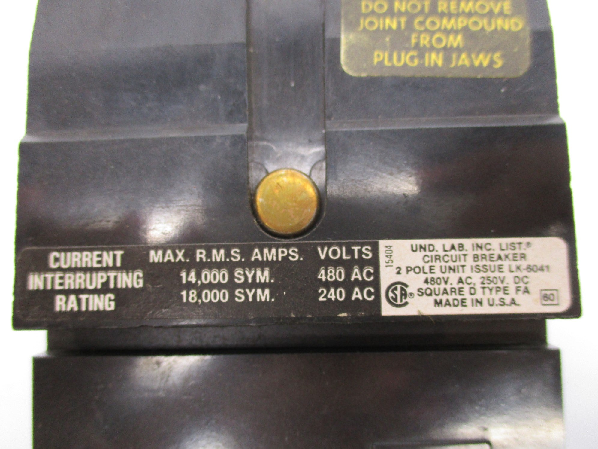 SQUARE D FA24030AB SER. 1 240V 30A UNMP
