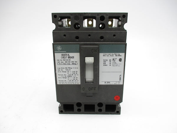 GENERAL ELECTRIC TED134125 480VAC 125A NSMP