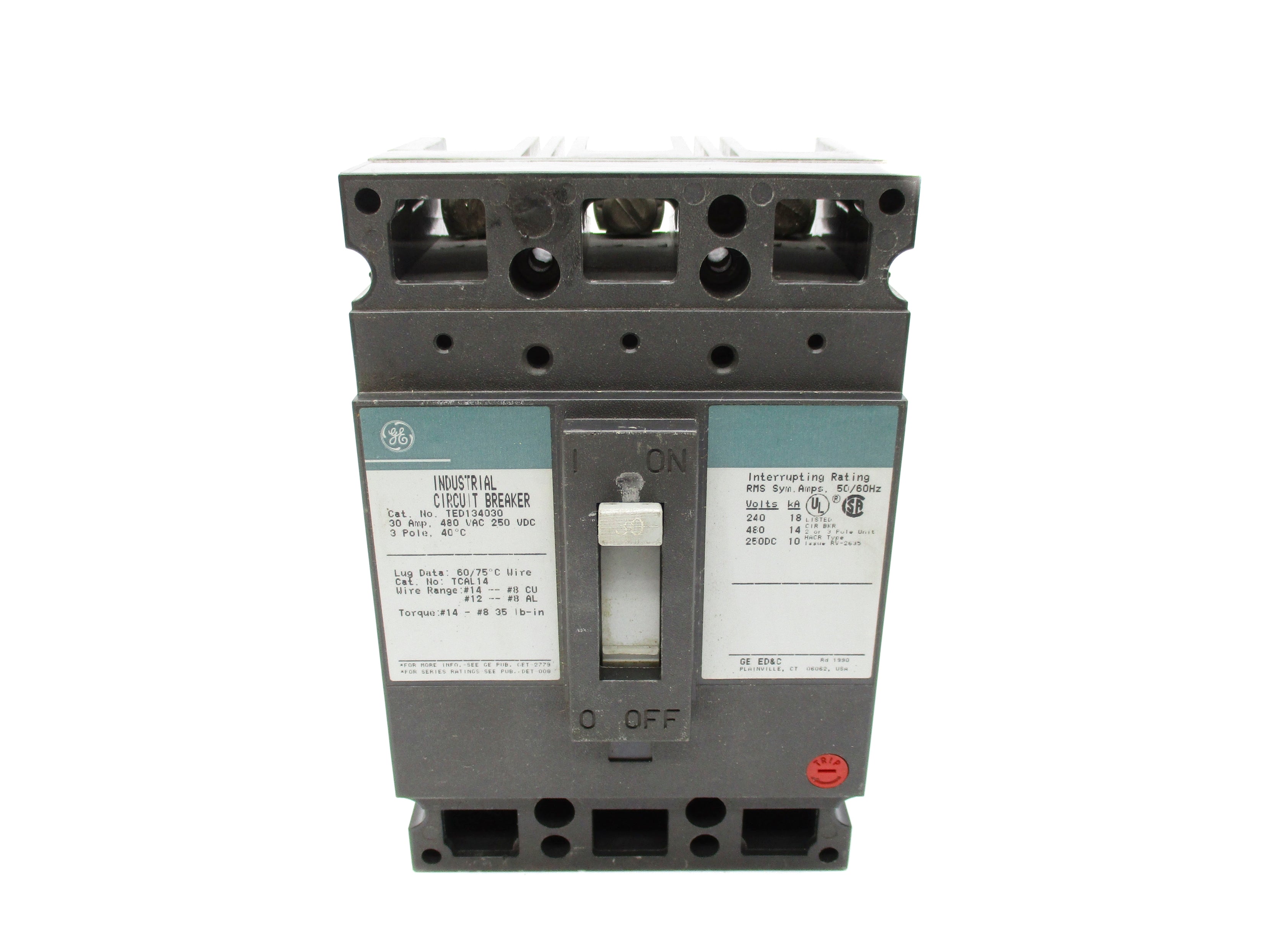 GENERAL ELECTRIC TED134030 480VAC 30A  UNMP