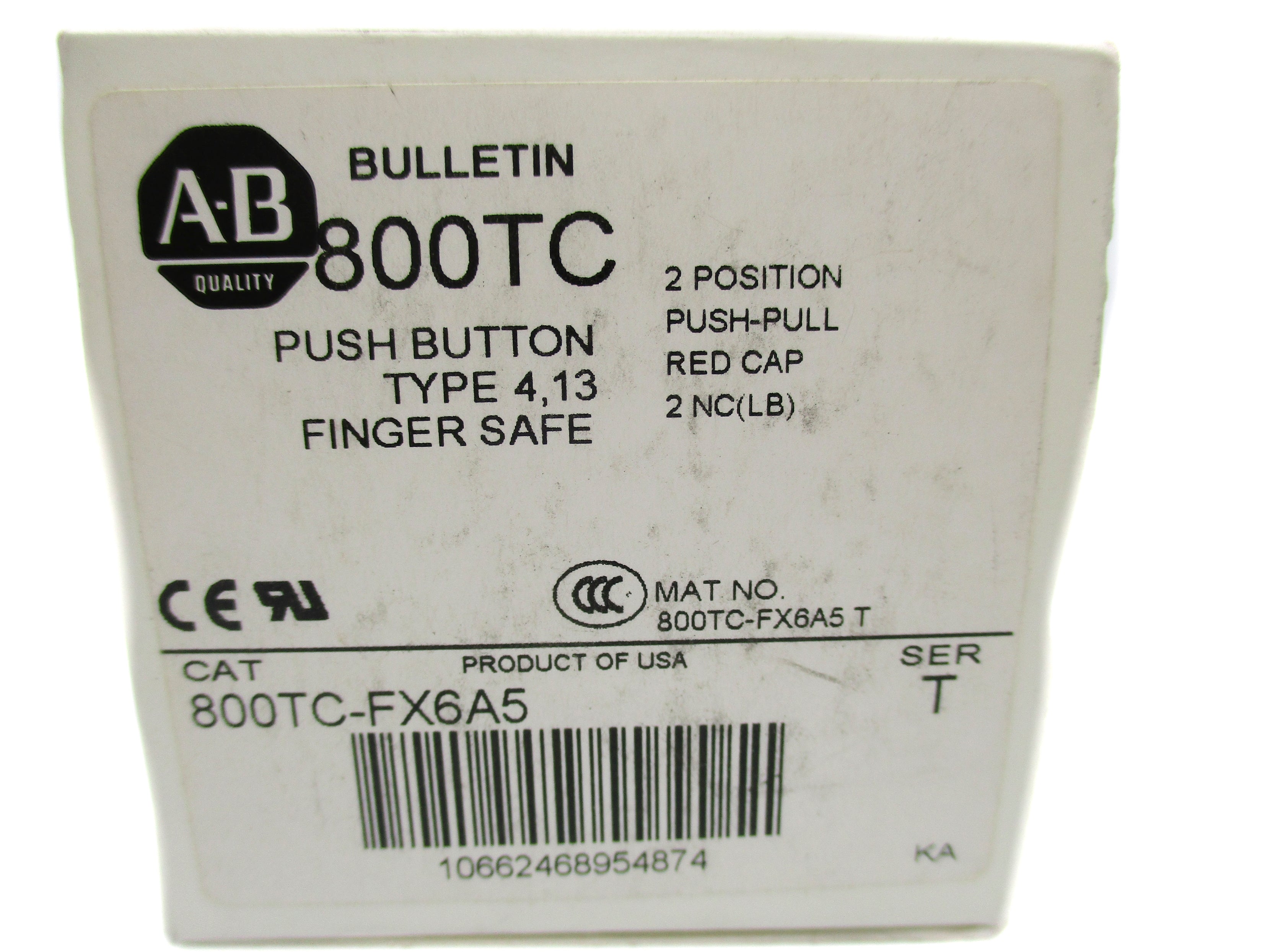 ALLEN BRADLEY 800TC-FX6A5 SER. T (WH) NSMP