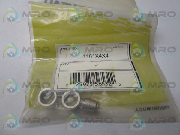 WEATHERHEAD 1181X4X4 (PKG OF 2)  NSMP